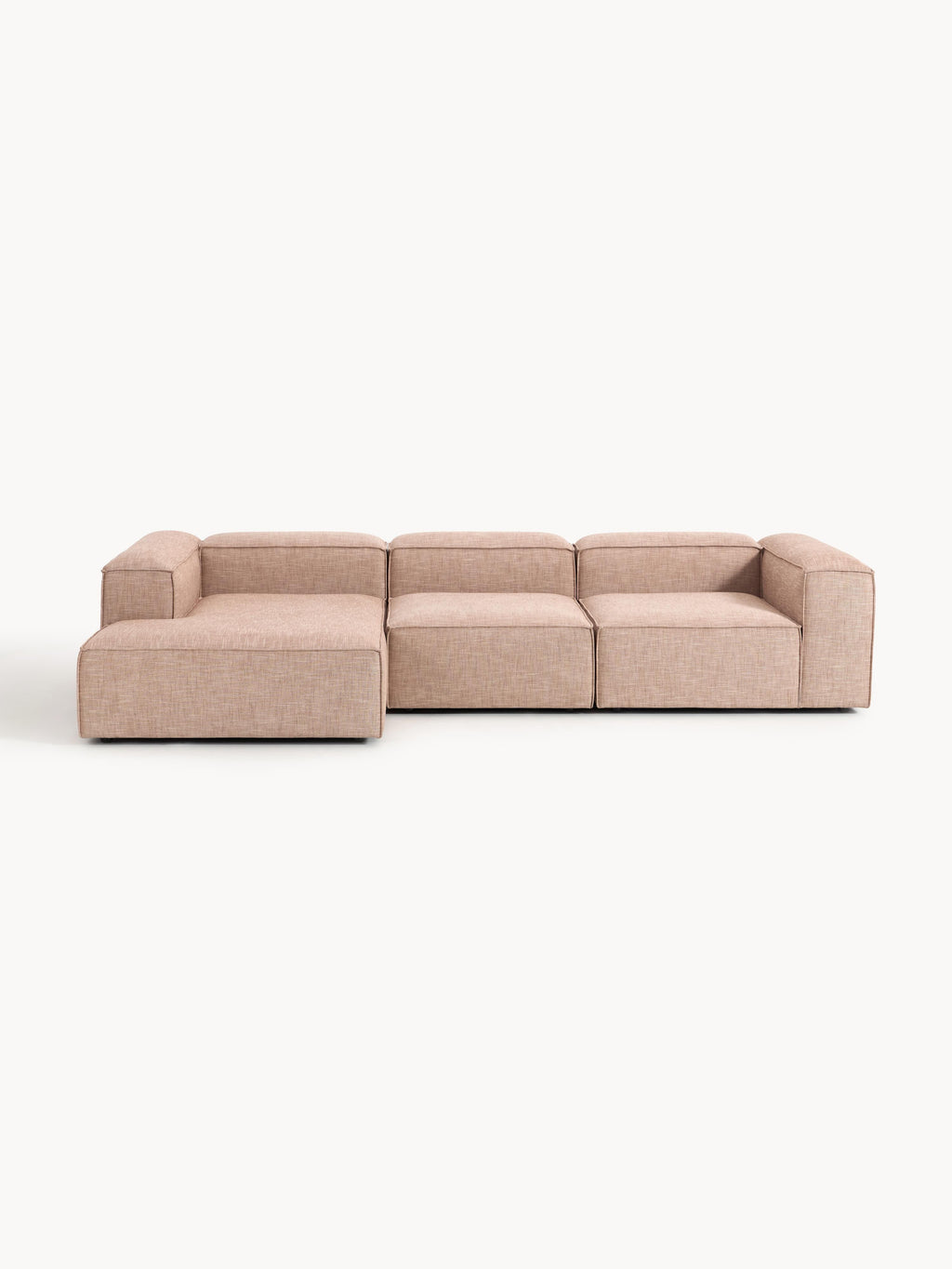 Lennon Linen Blend Modular Corner Sofa (4-seater)
