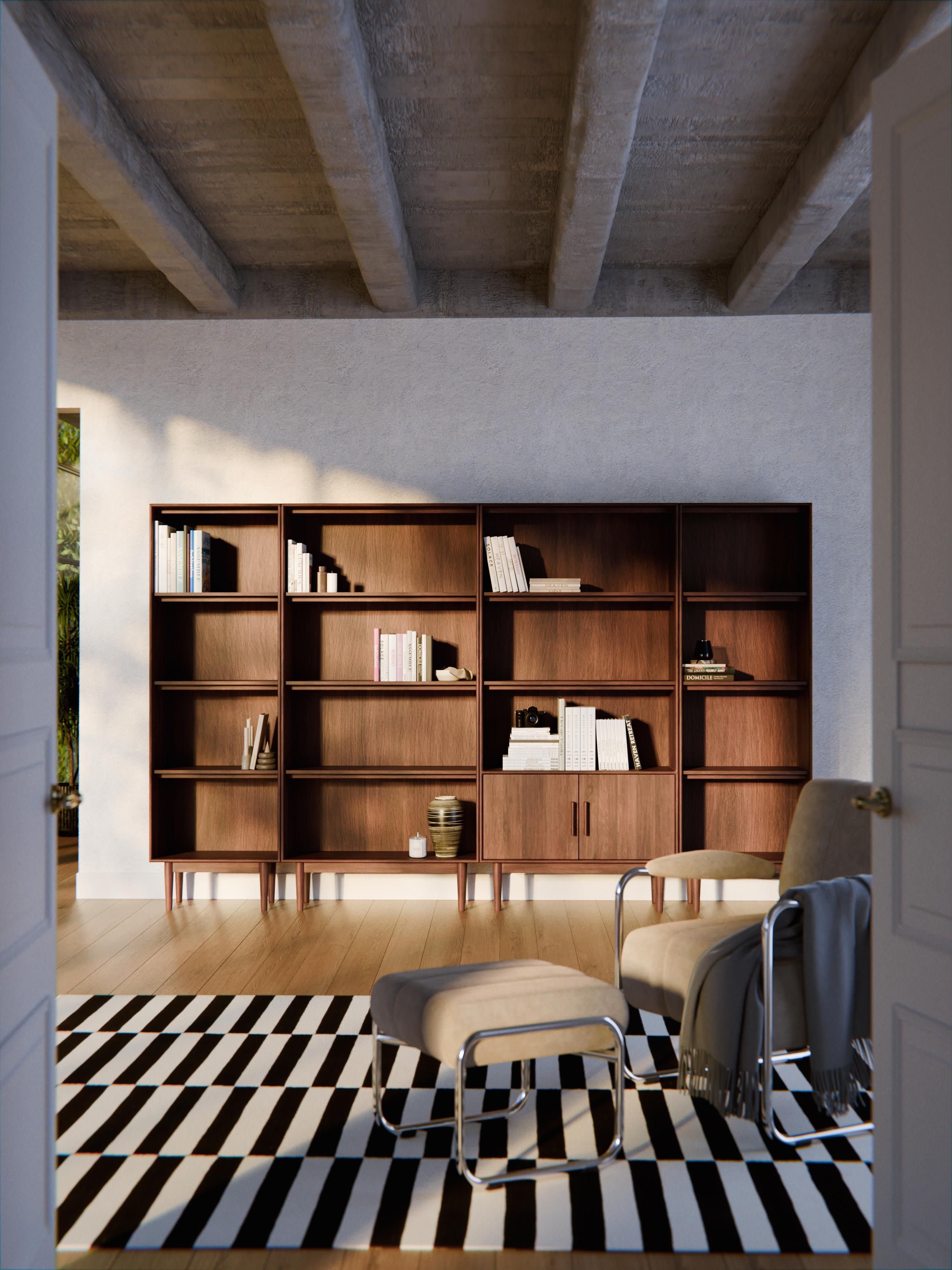 Paul Mango Wood High Shelf