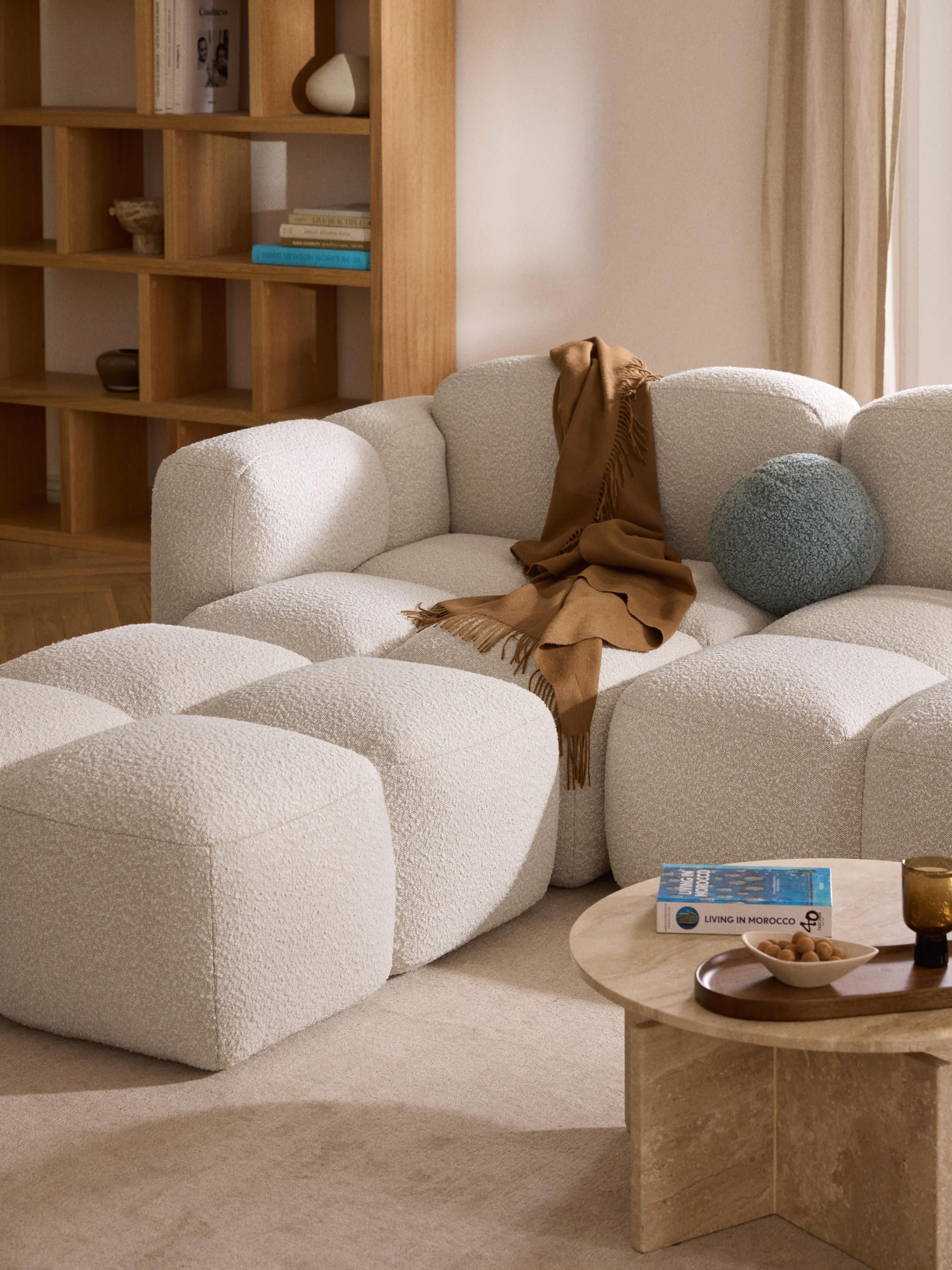 Tayla Bouclé Ottoman