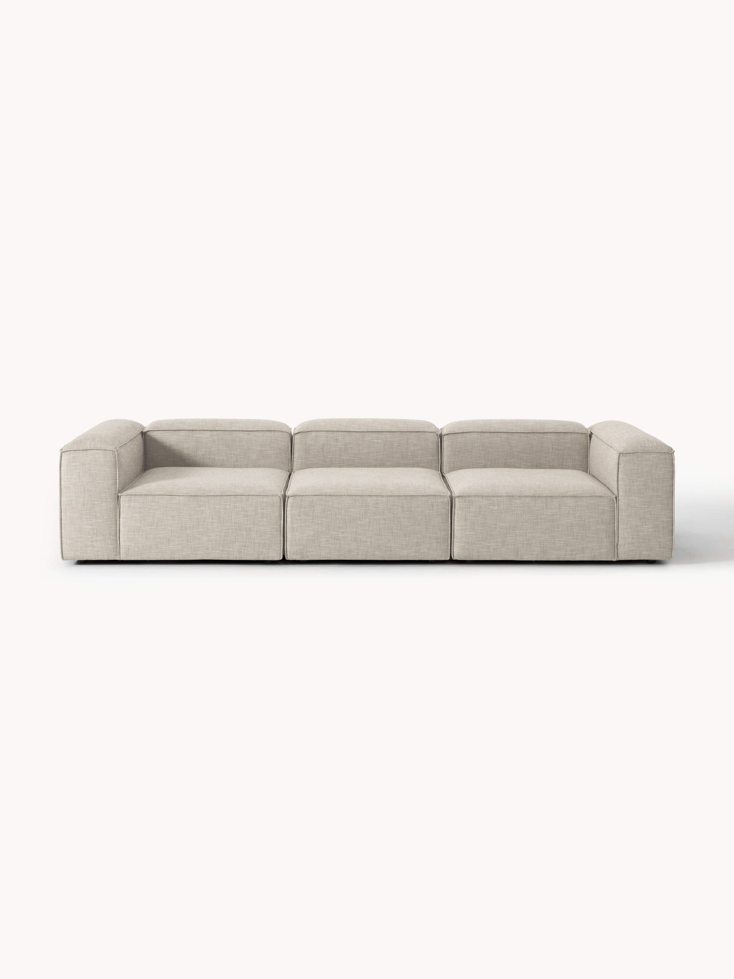 Lennon Linen Blend Modular Sofa (4-seater)