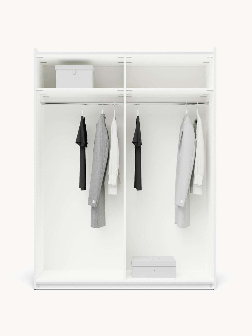 Charlotte Modular Sliding Door Wardrobe, 150 cm Wide, in various sizes