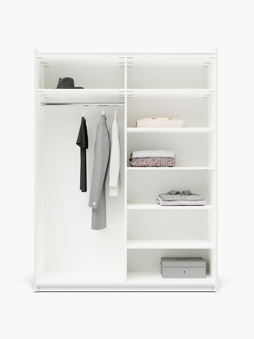 Charlotte Modular Sliding Door Wardrobe, 150 cm Wide, in various sizes
