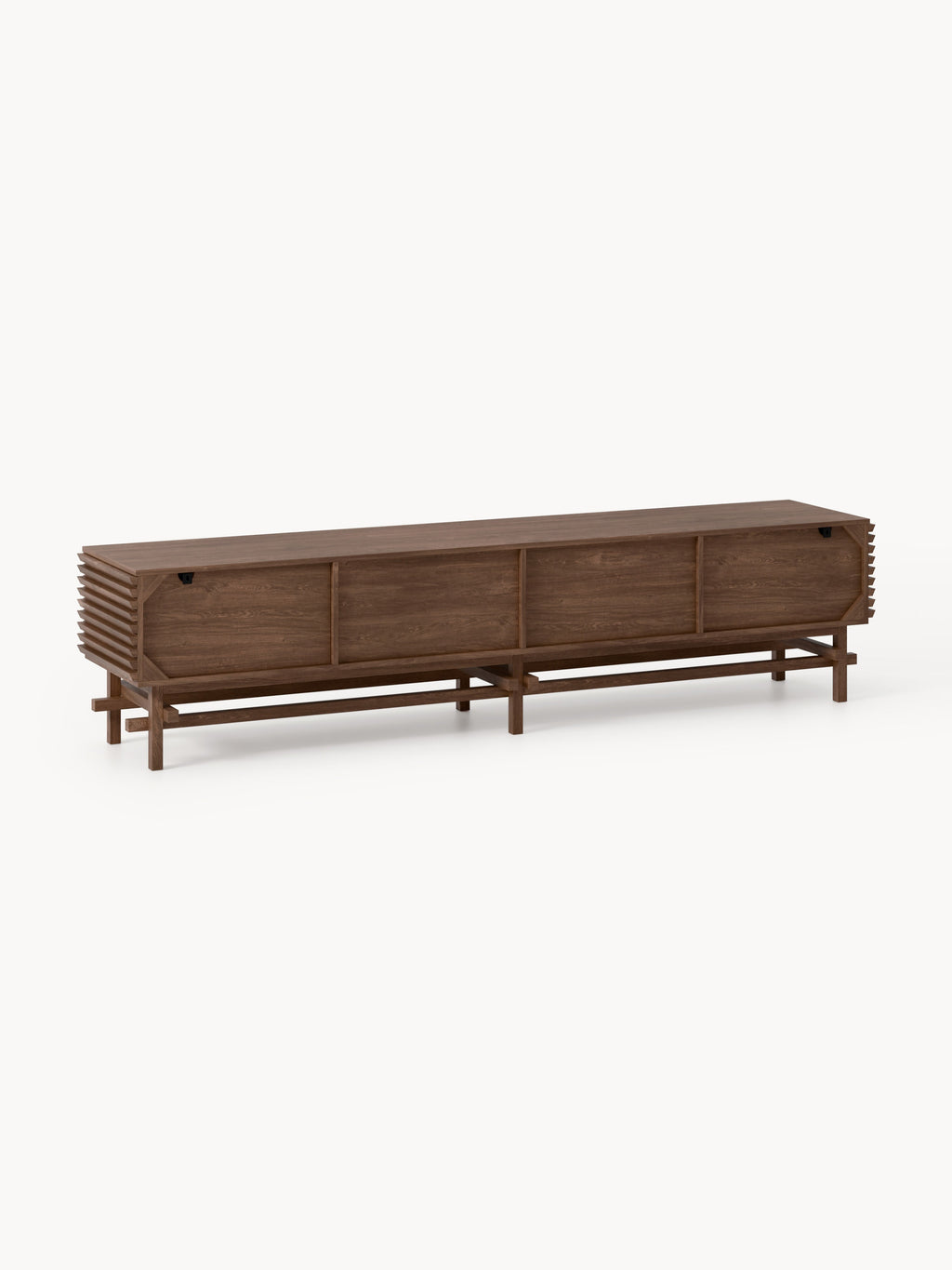 Pierce Large Oak Wood Lowboard