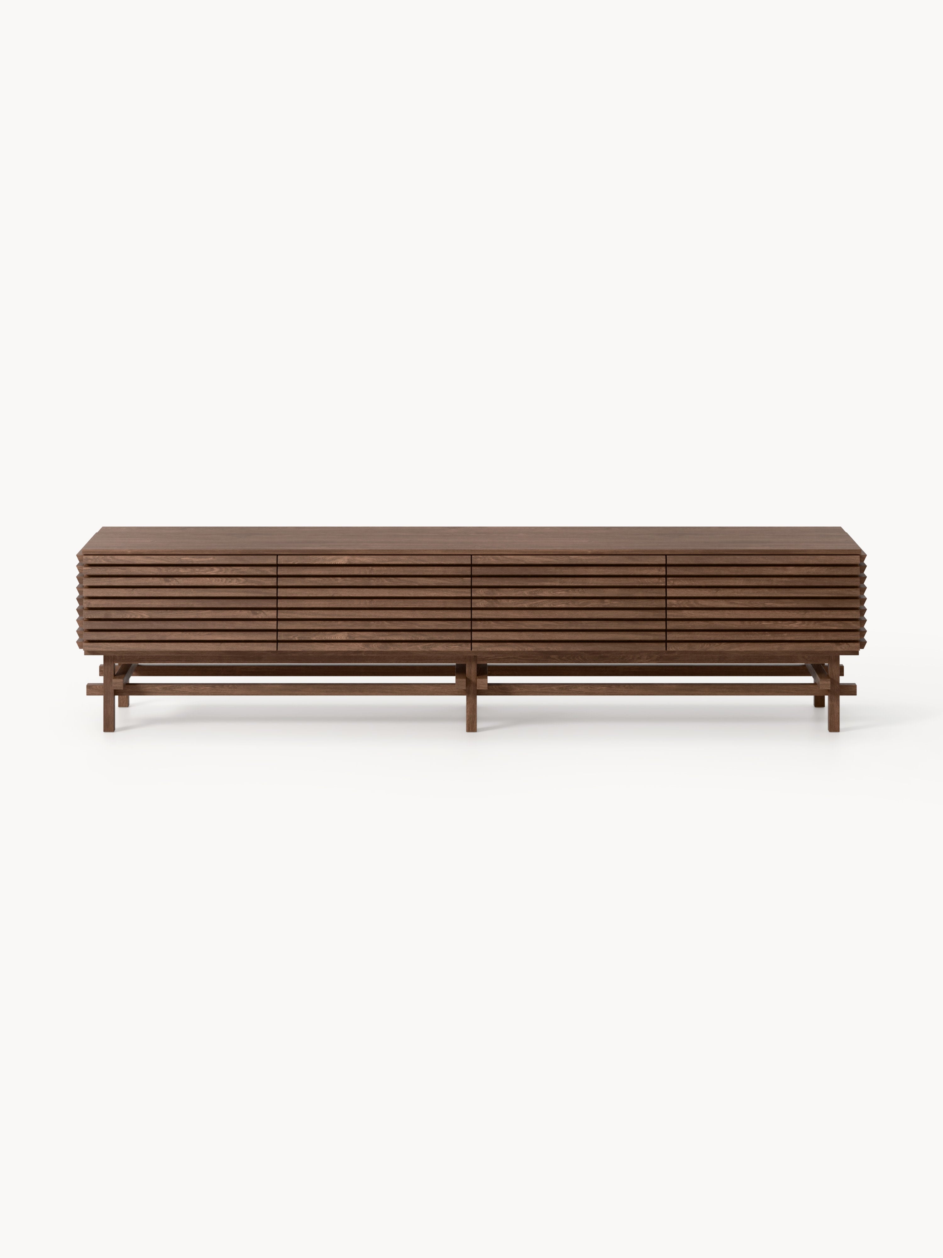 Pierce Large Oak Wood Lowboard