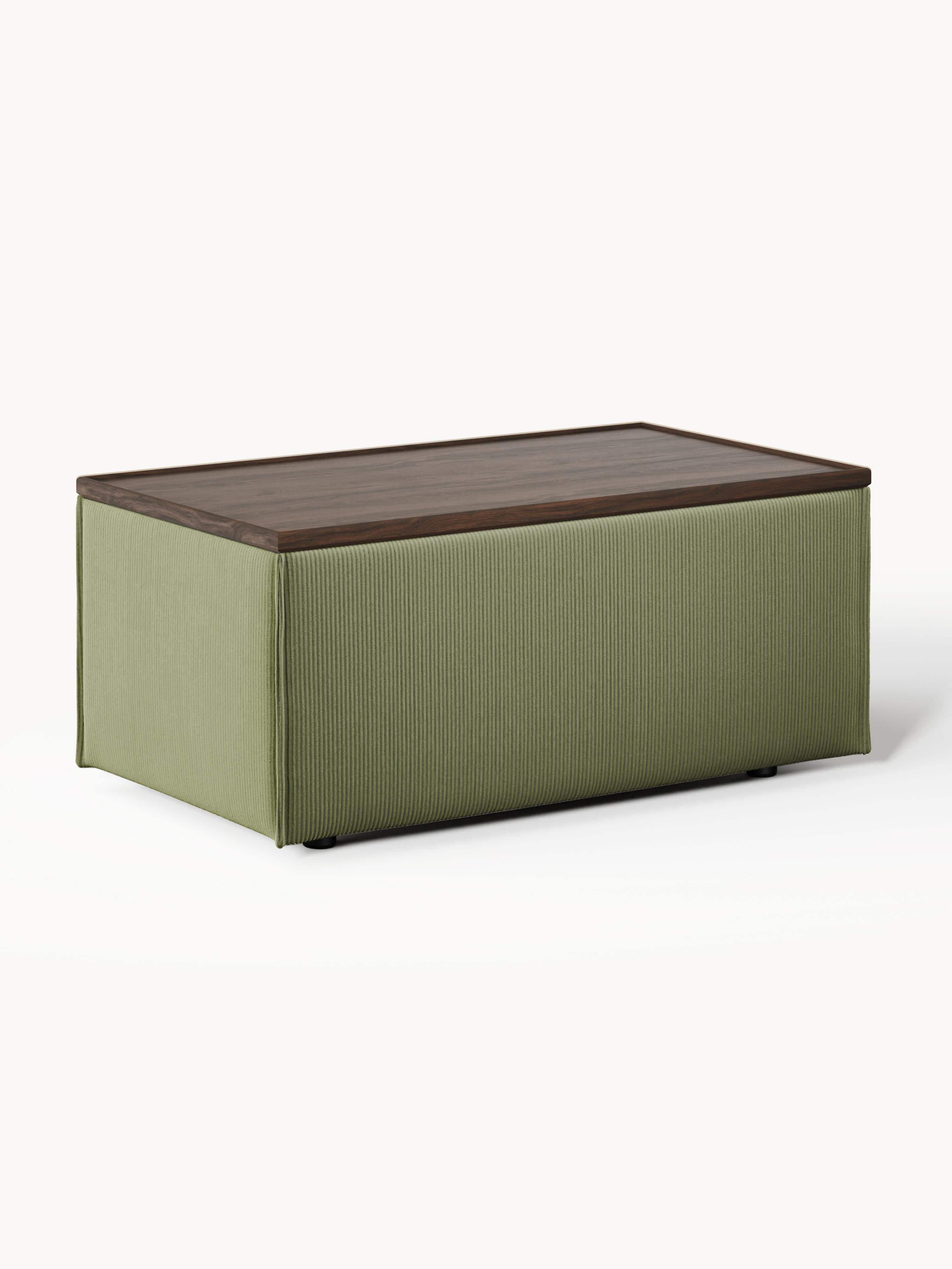 Lennon Corduroy Ottoman with Storage