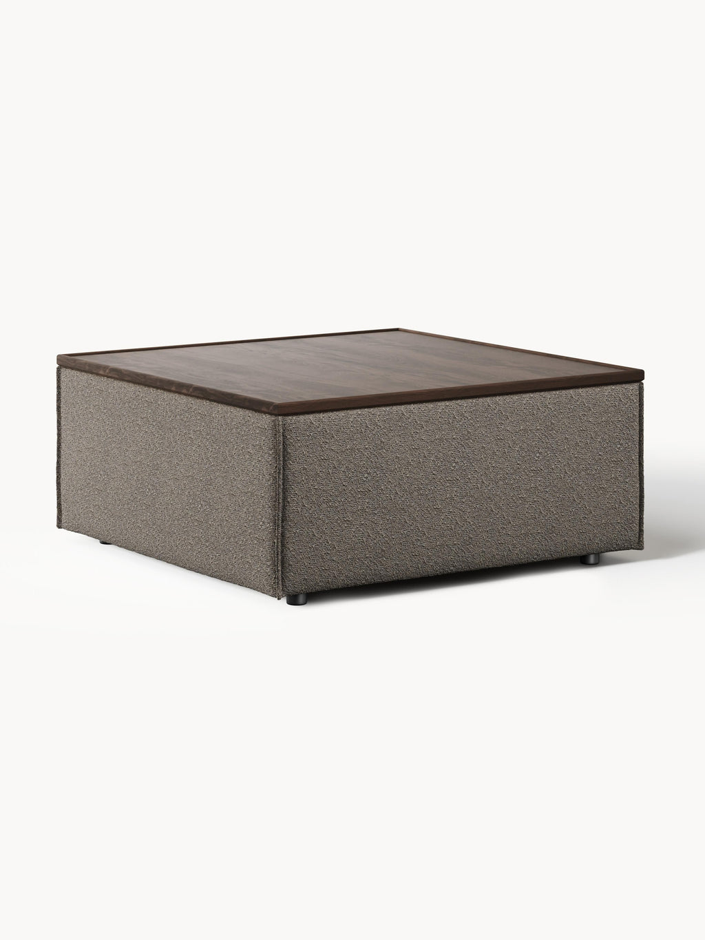 Lennon Bouclé Ottoman with Storage