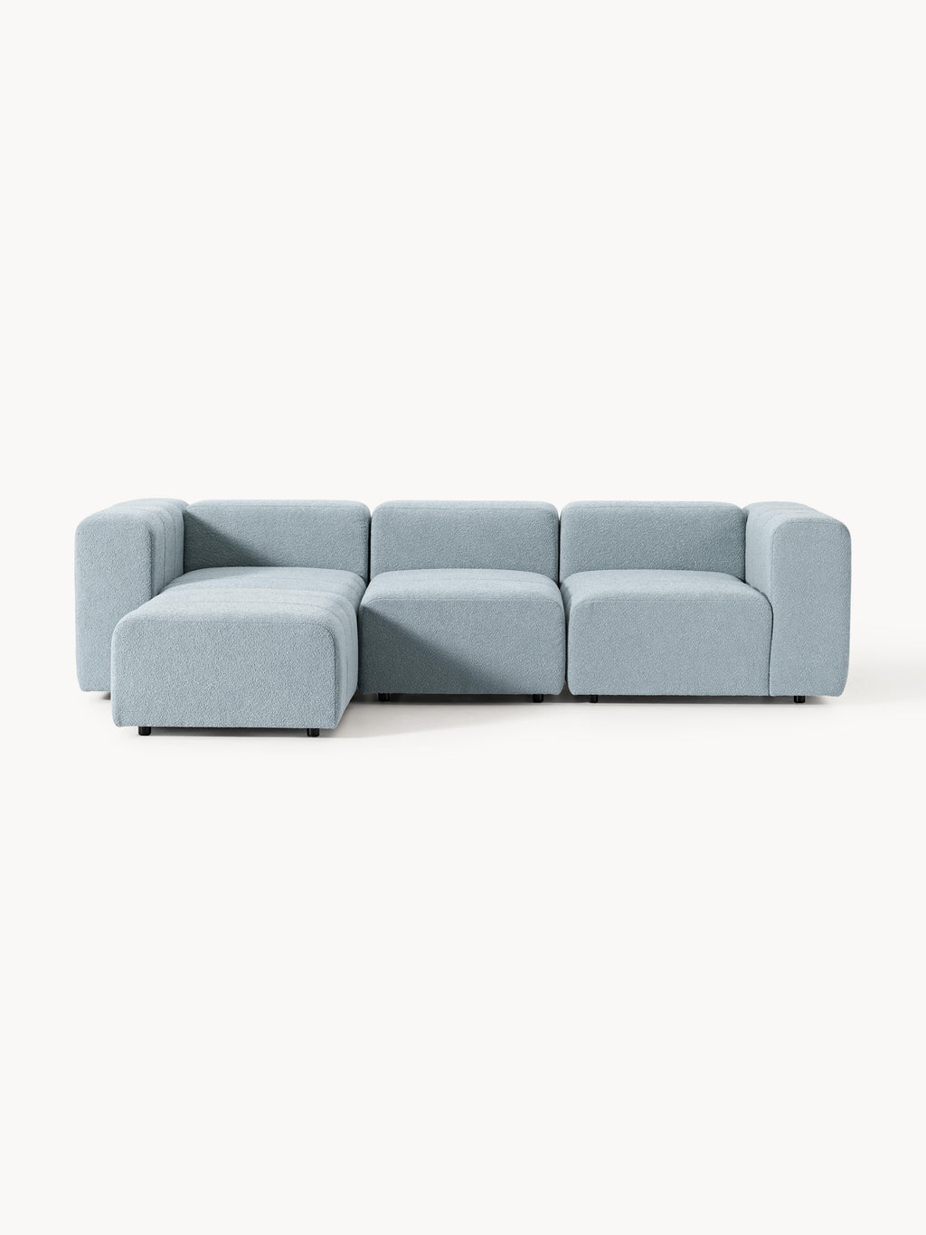 Gallery image 1 - Bouclé Modular Sofa Lena (4-seater) with Ottoman (left/right)