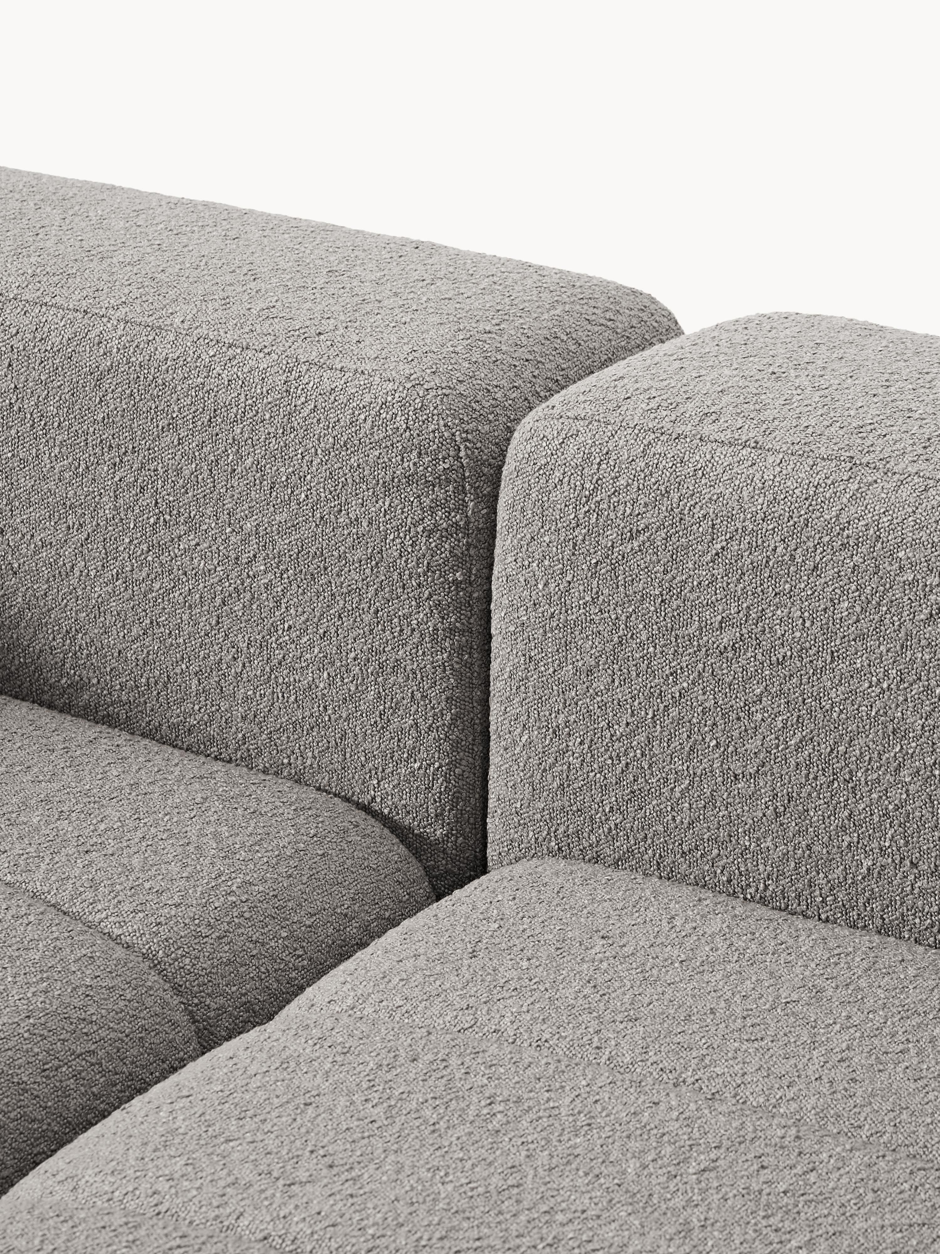 Lena Bouclé Modular Sofa (4-seater) with Ottoman (left/right)