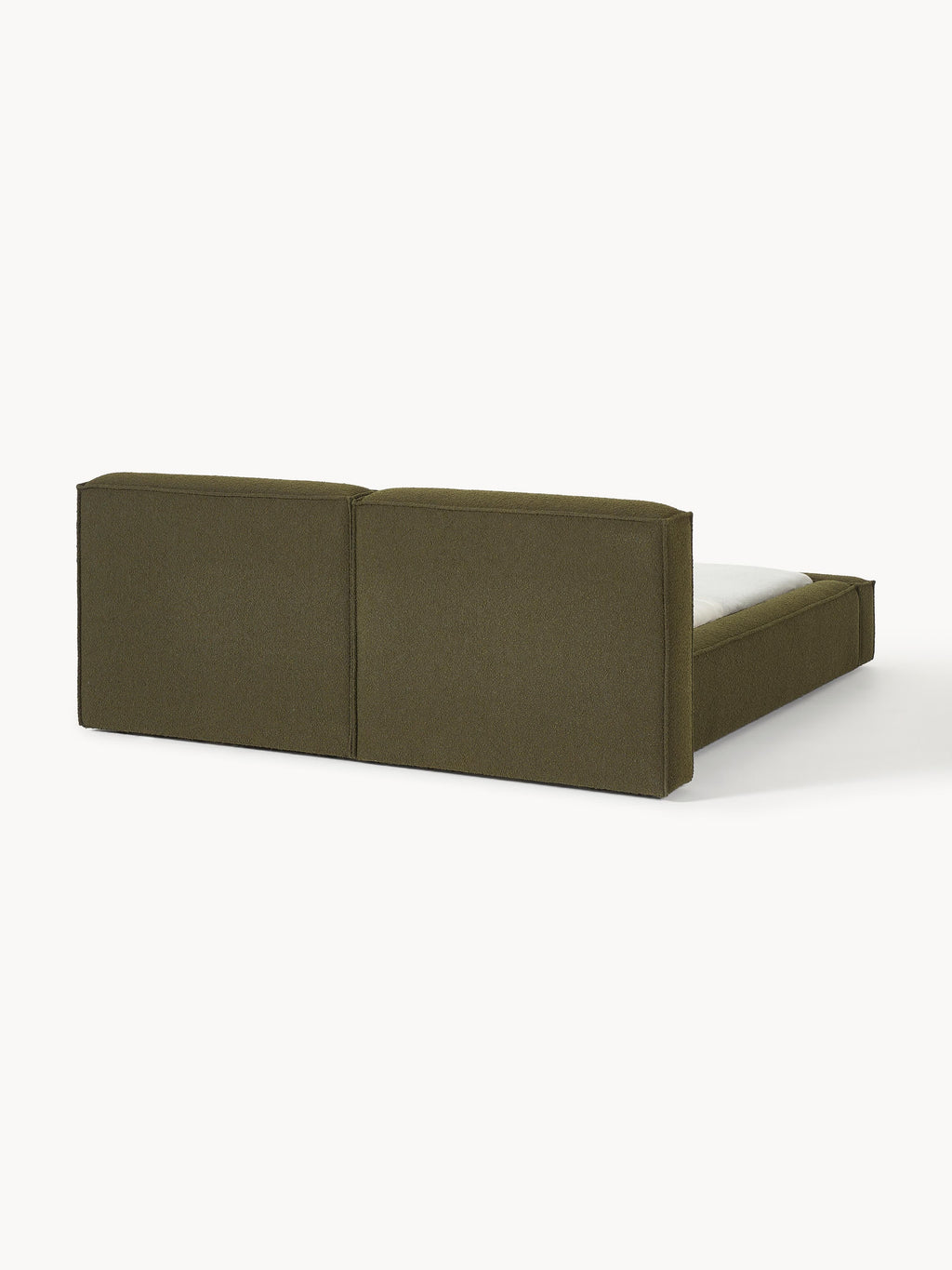 Lennon Upholstered Bouclé Bed with Storage Space