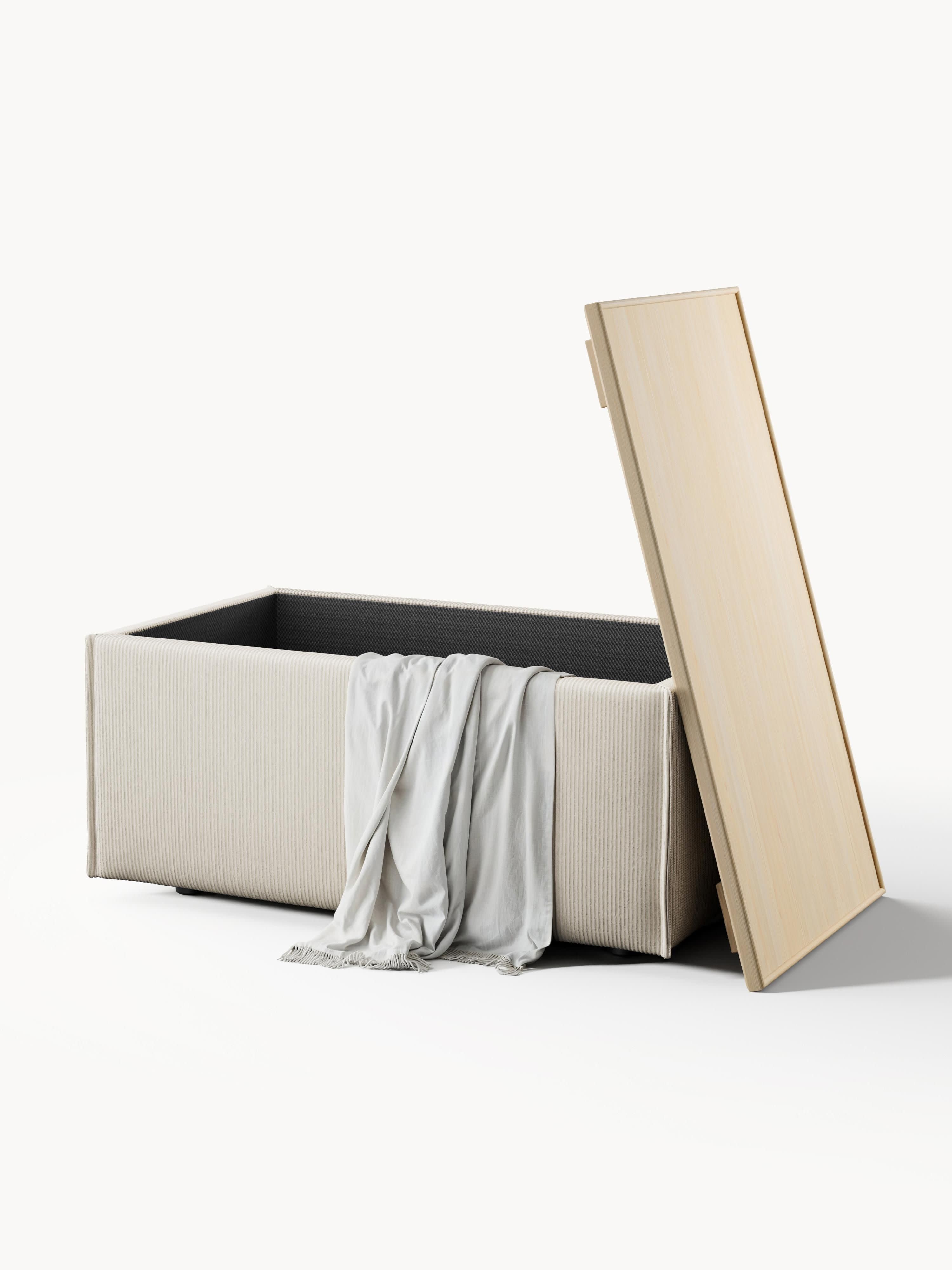 Lennon Corduroy Ottoman with Storage