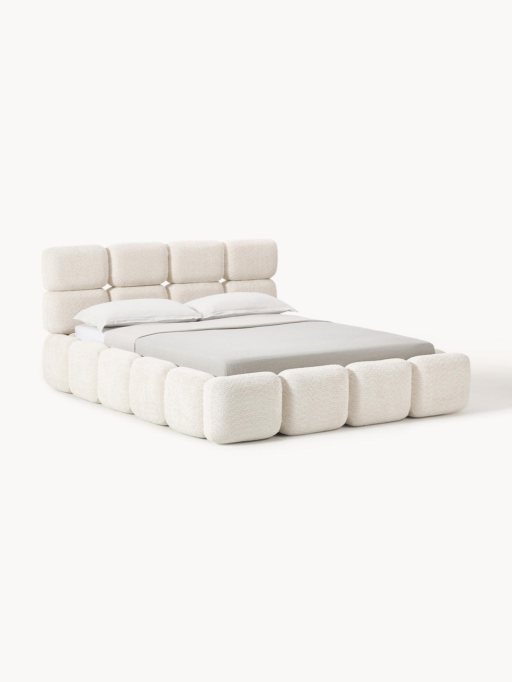 Tayla Upholstered Teddy Bouclé Bed