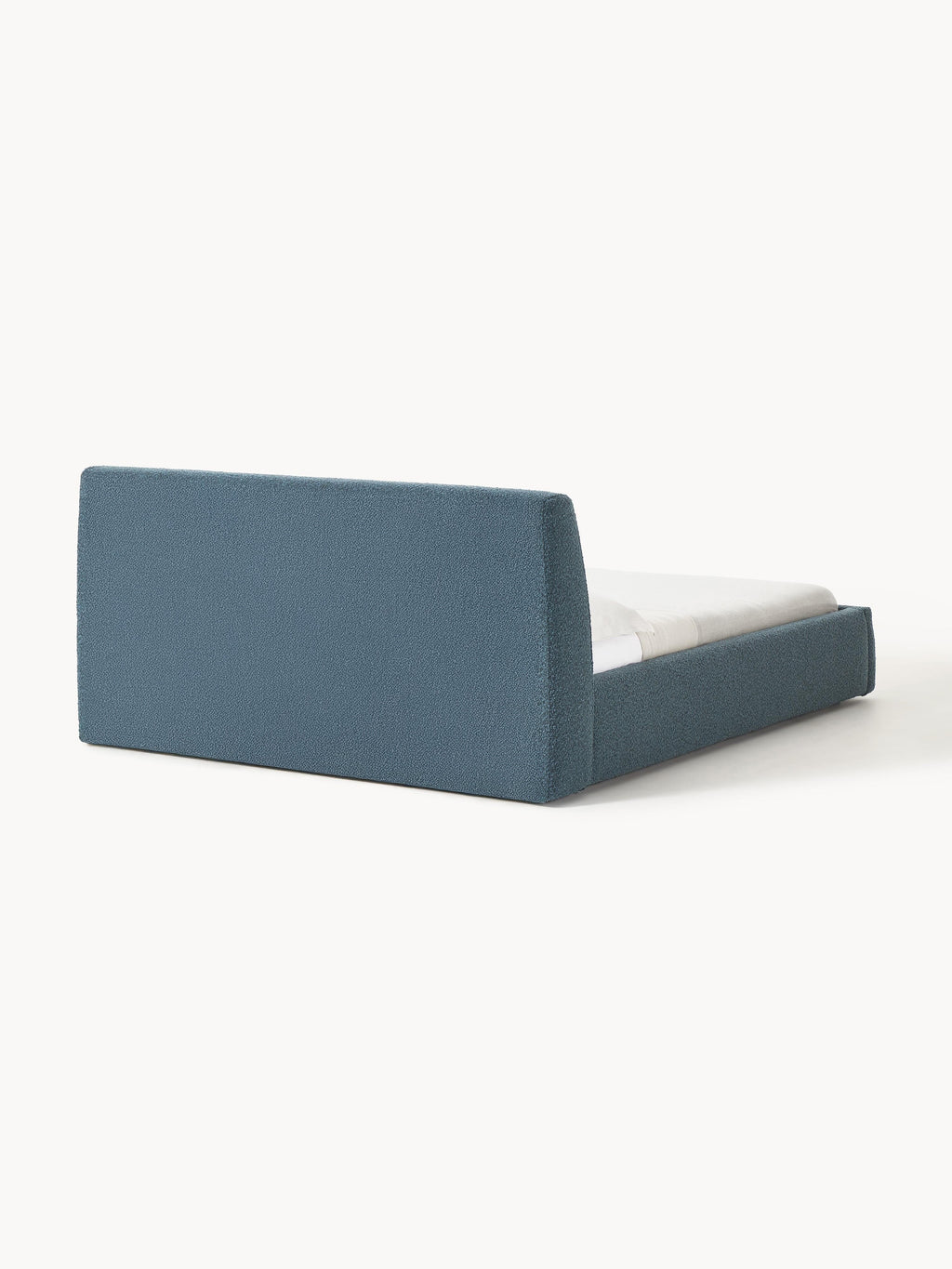 Cloud Upholstered Bouclé Bed with Storage Space