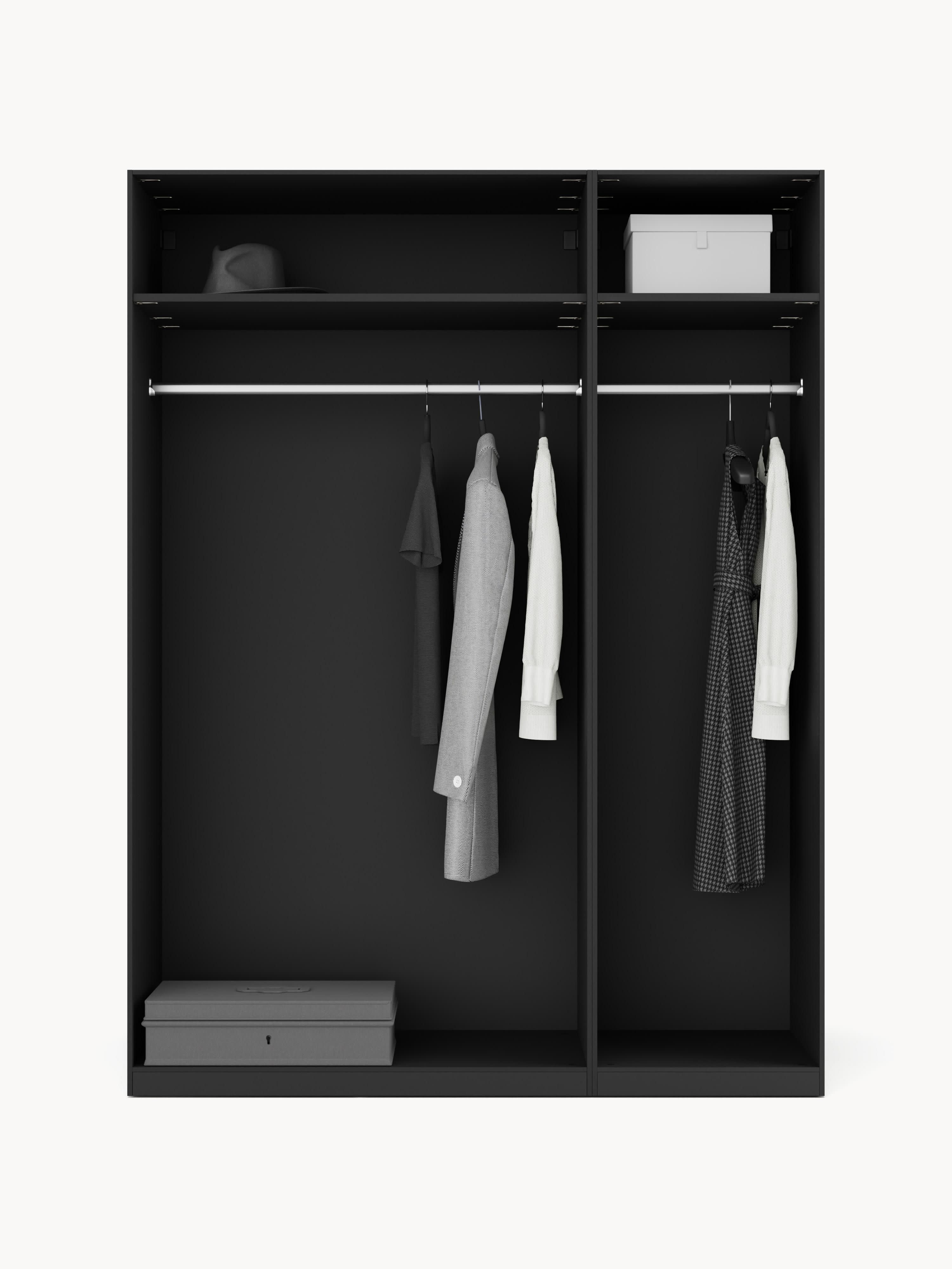Simone Modular Hinged Door Wardrobe, 150 cm Wide, in various sizes
