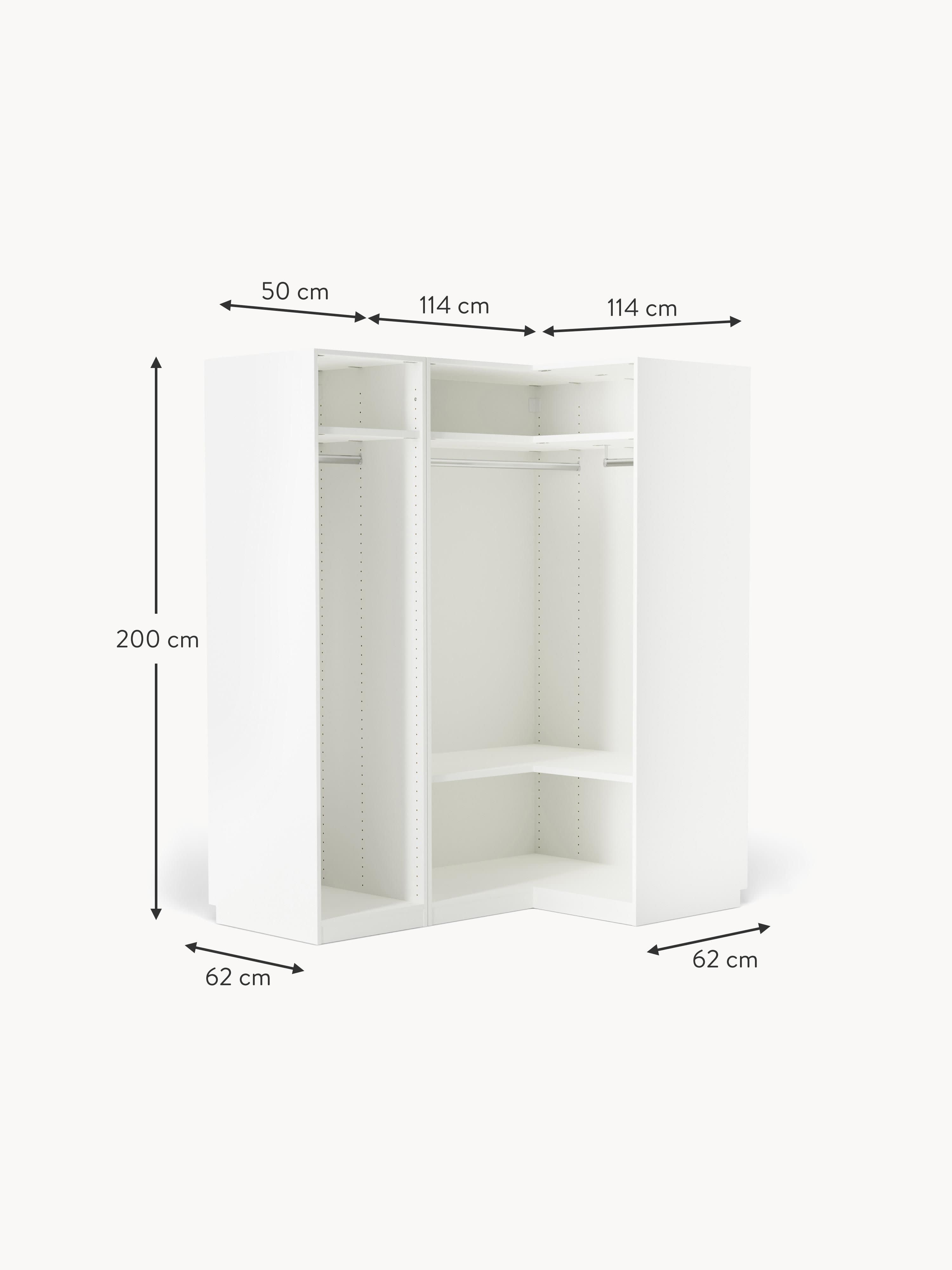 Charlotte Modular Corner Wardrobe, 165 cm Wide, in various sizes