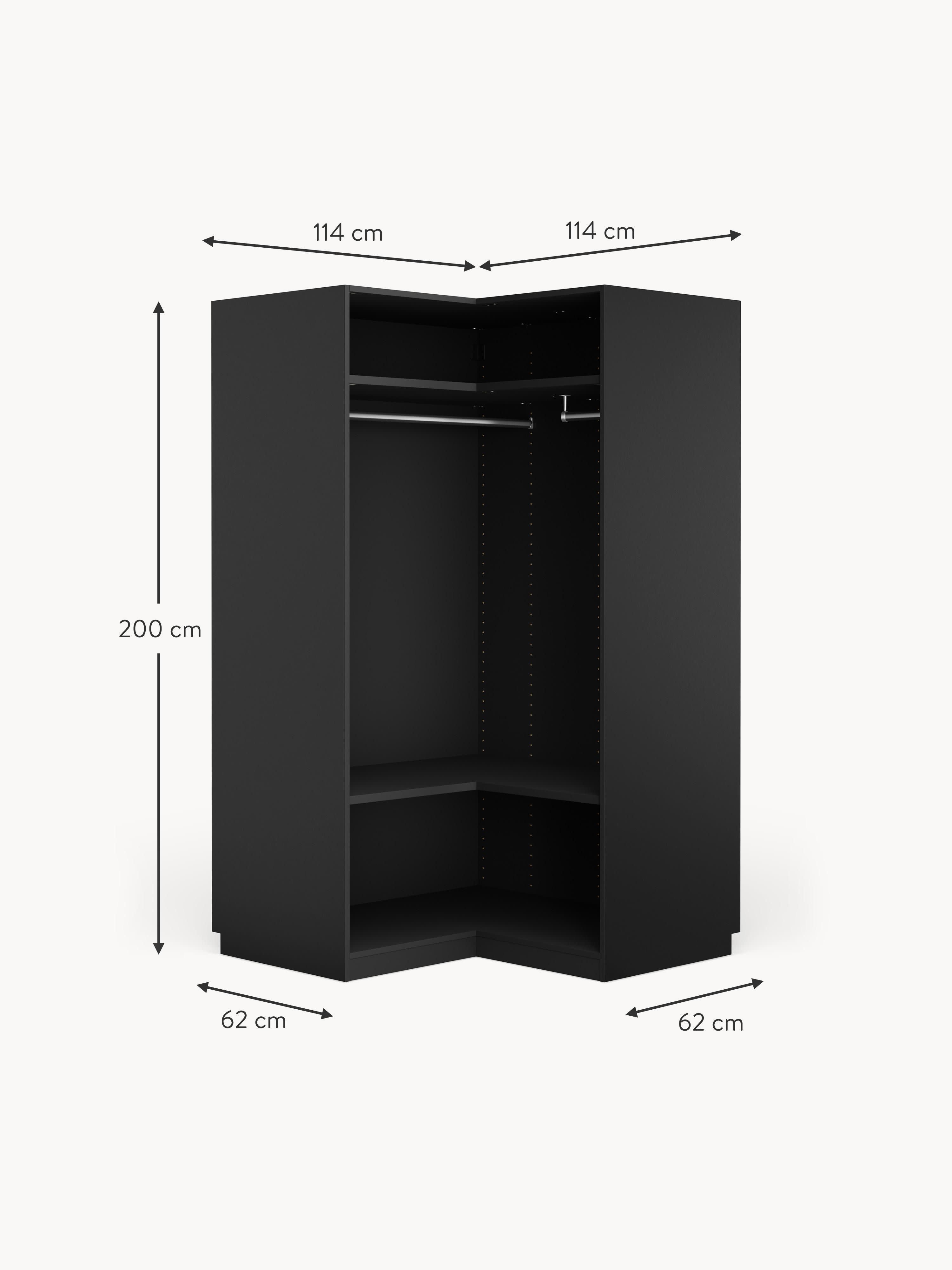 Simone Modular Corner Wardrobe, 115 cm Wide