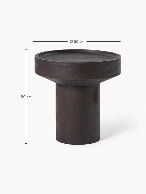 Benno Round Mango Wood Side Table
