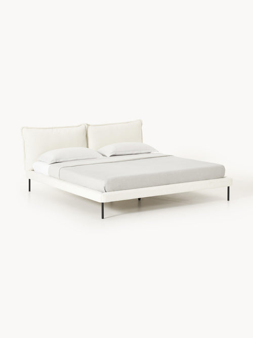 Gallery image 1 - Upholstered Teddy Bouclé Bed Amelia