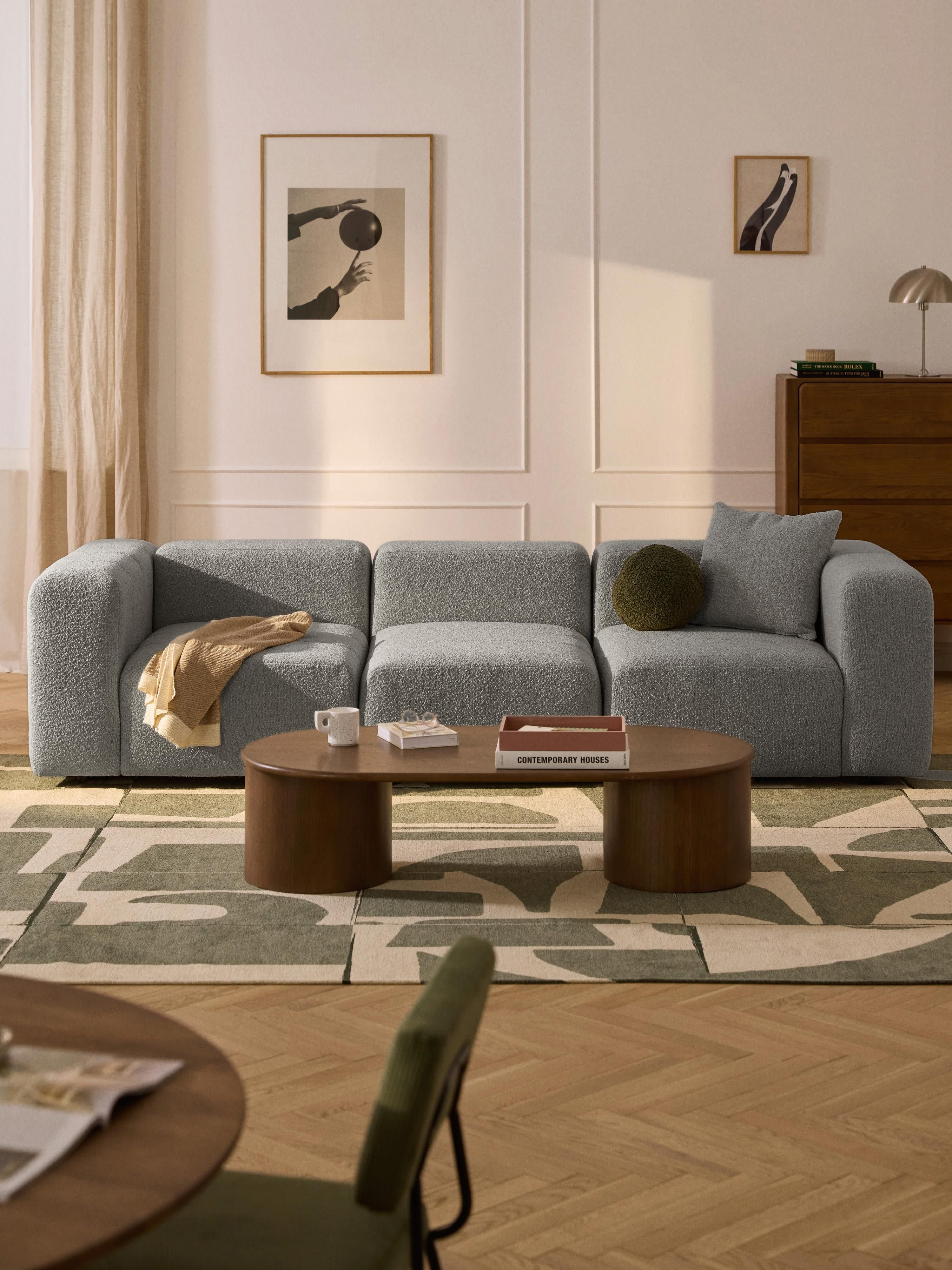 Lena Bouclé Modular Sofa (4-seater)