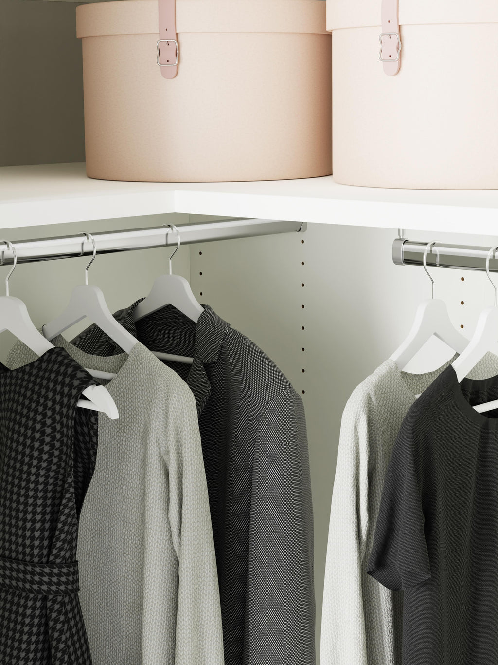 Leon Modular Corner Wardrobe, 165 cm Wide, in various sizes