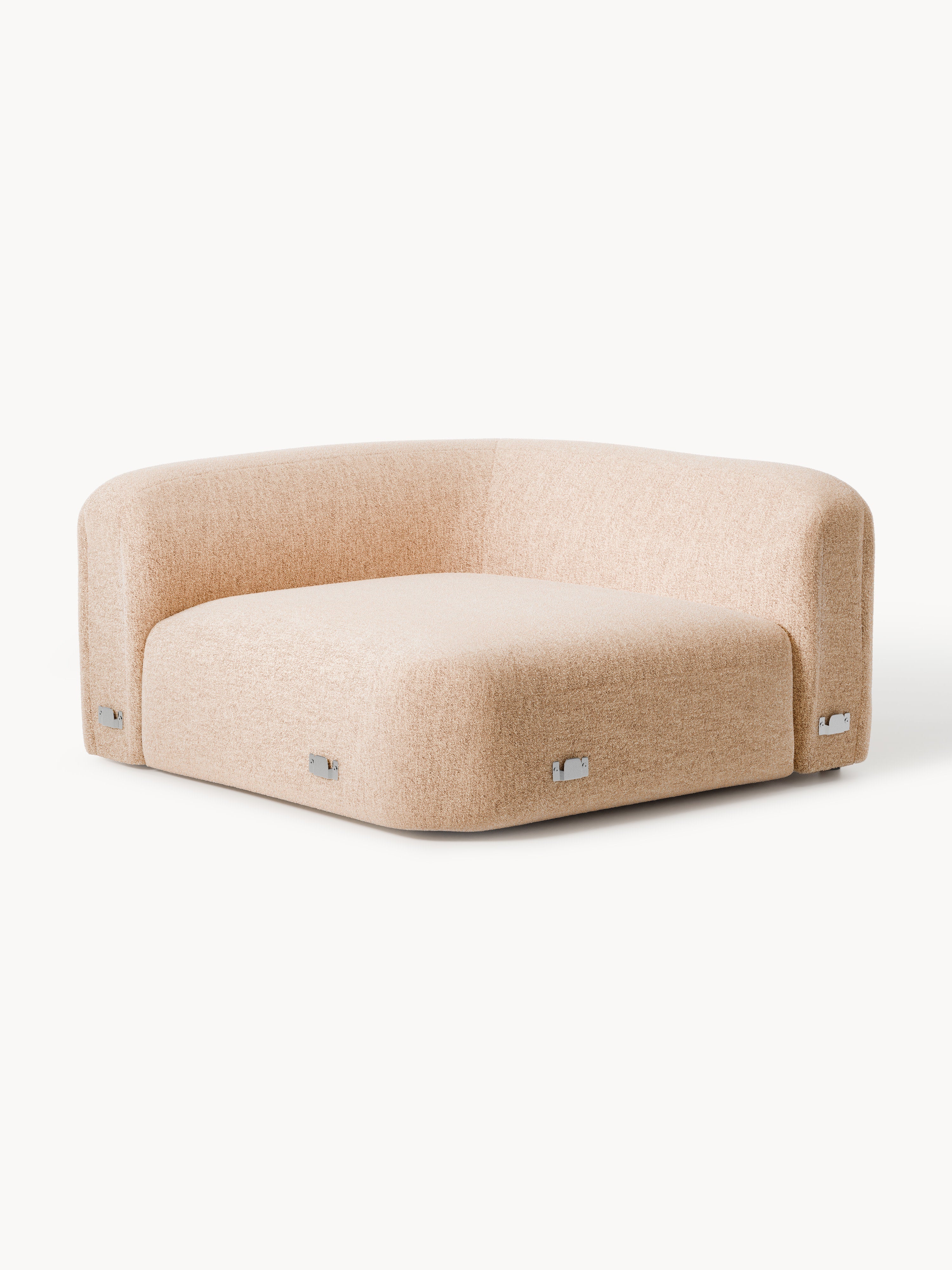 Wolke Round Bouclé Corner Module