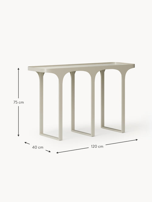 Bella Travertine Effect Console Table