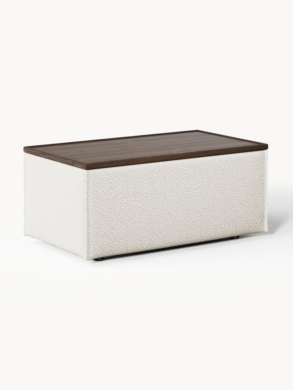 Lennon Bouclé Ottoman with Storage