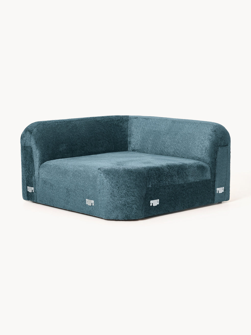 Wolke Round Teddy Bouclé Corner Module