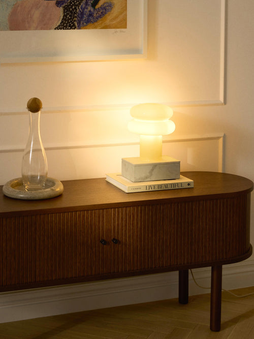 Baya Small Opal Glass Table Lamp