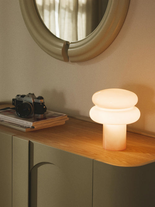 Baya Small Opal Glass Table Lamp