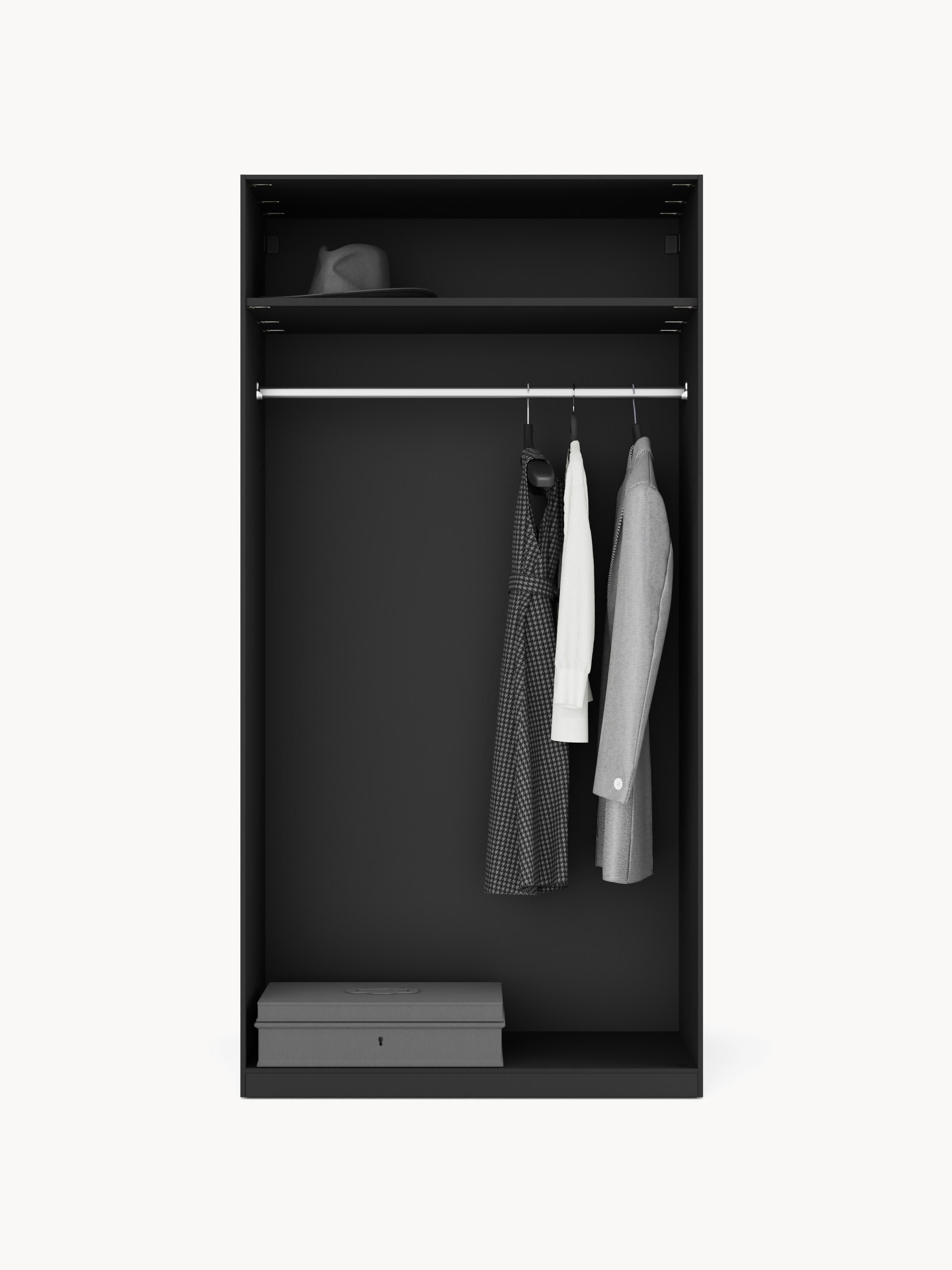 Simone Modular Hinged Door Wardrobe, 100 cm Wide, in various sizes