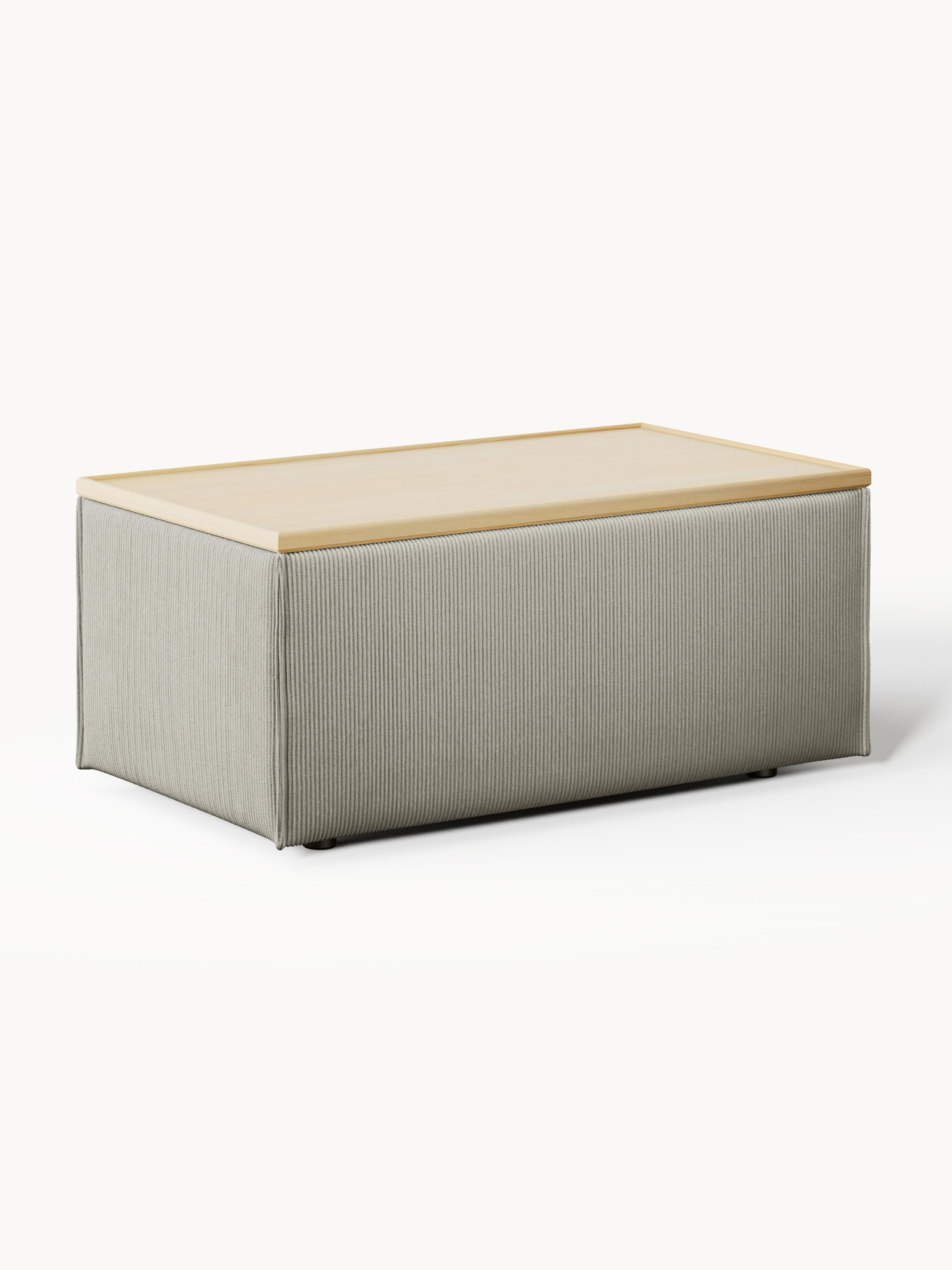 Lennon Corduroy Ottoman with Storage