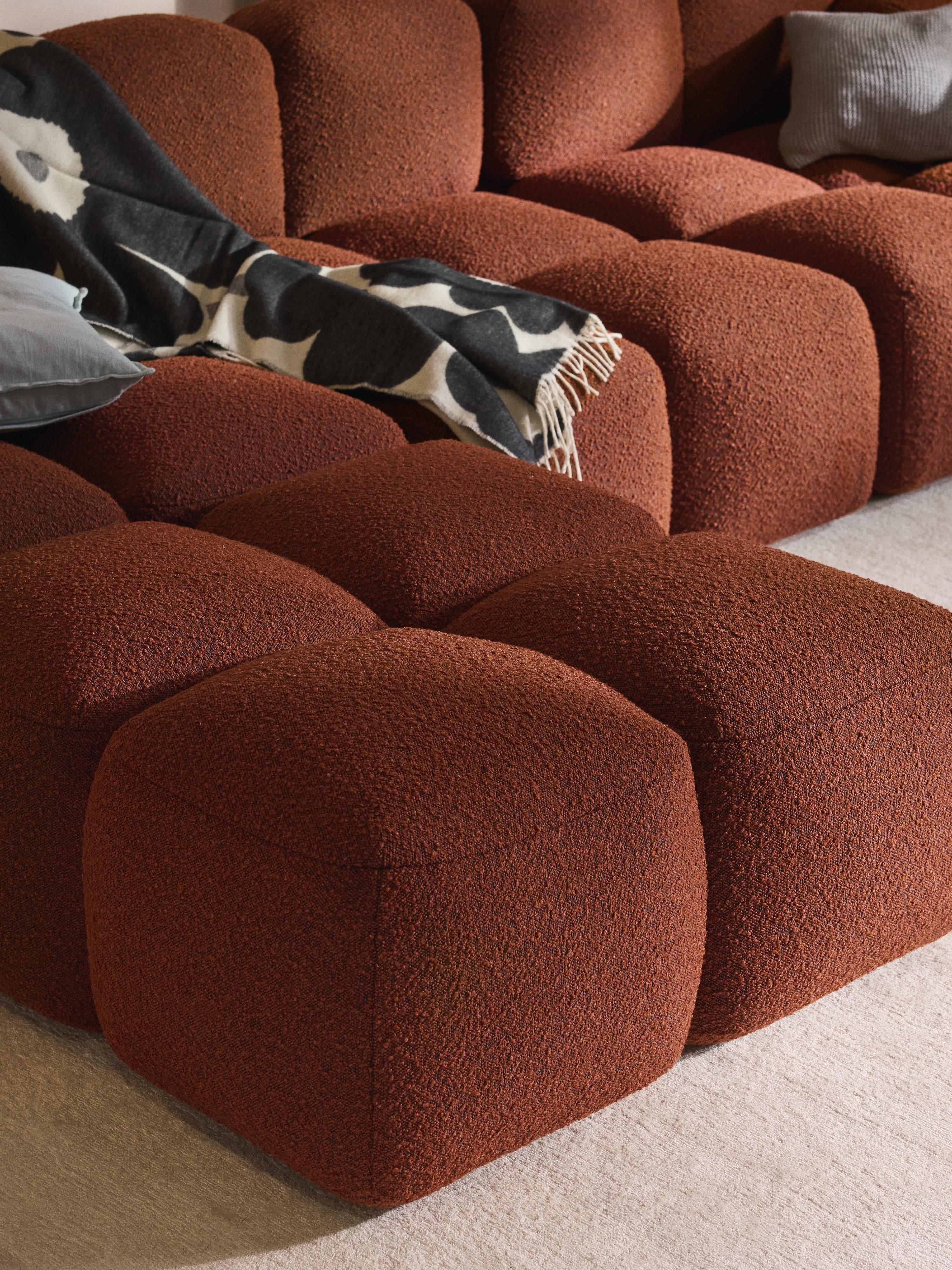 Tayla Bouclé Ottoman