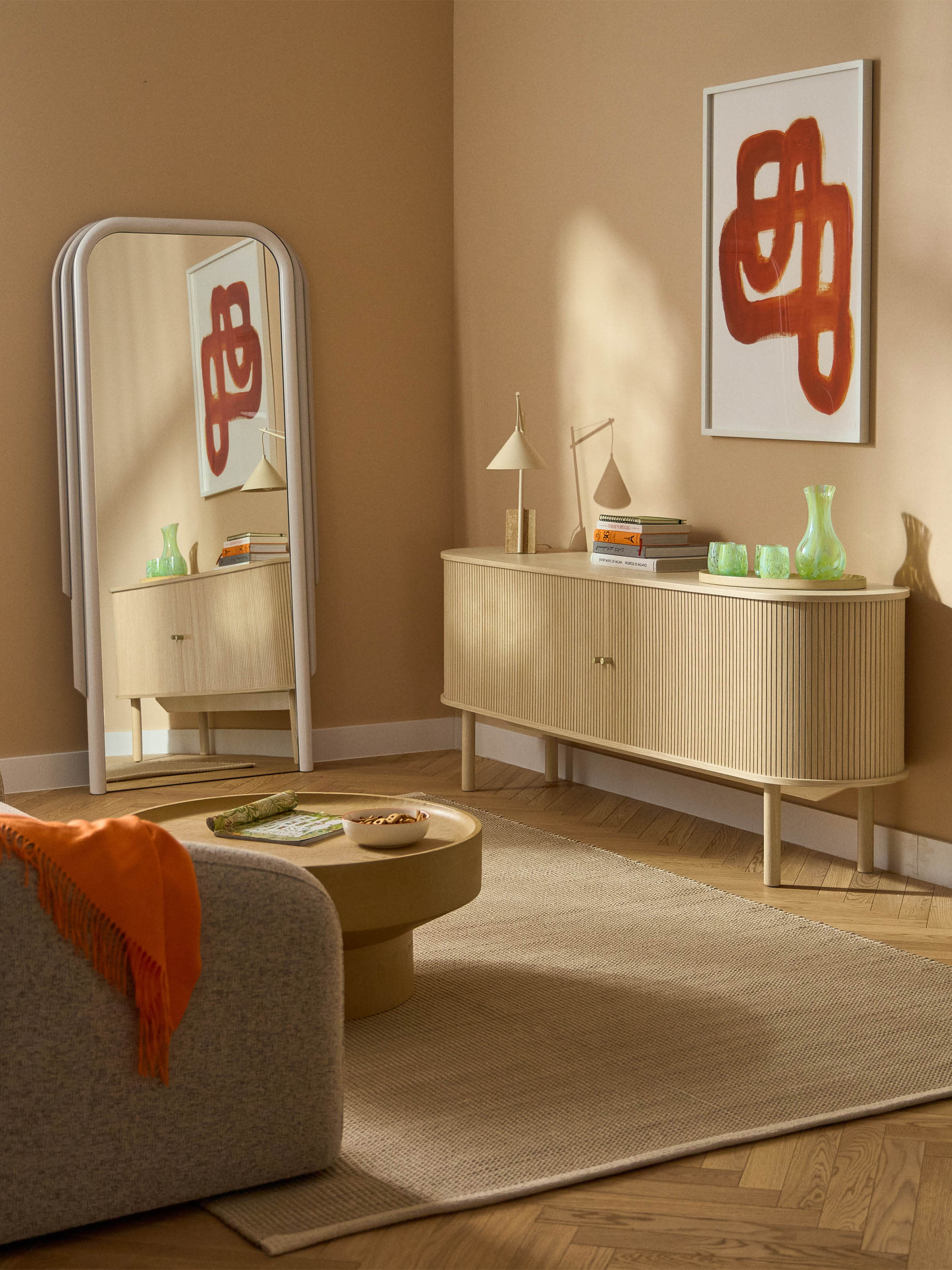 Calary XL Sideboard with Fluted Front