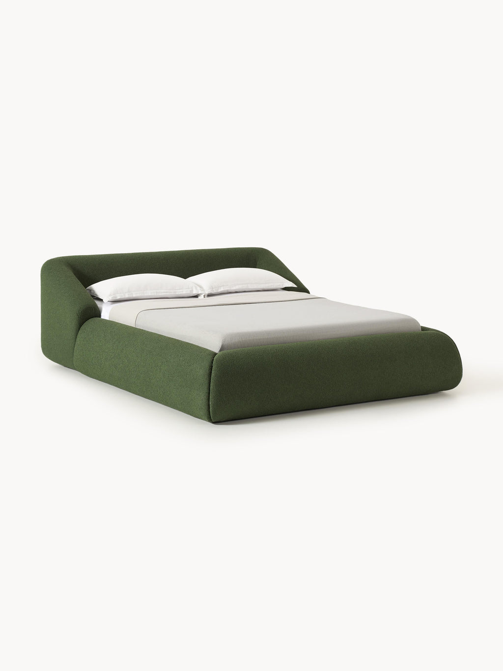 Gallery image 1 - Upholstered Bouclé Bed Sofia