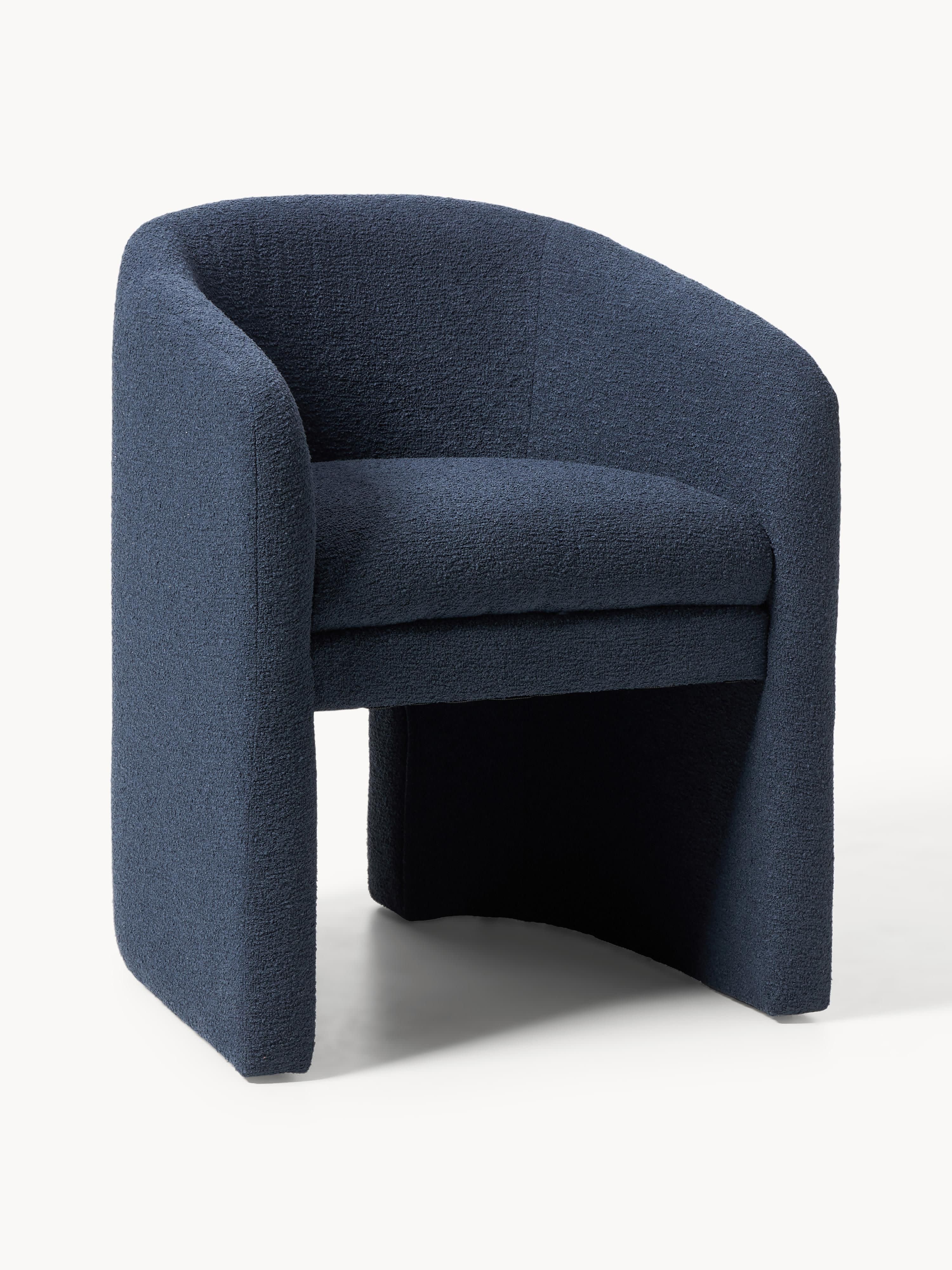 Gallery image 1 - Bouclé Dining Chair Mairo with Armrests