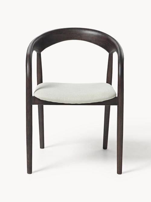 Camille Ash Wood Dining Chair with Seat Cushion