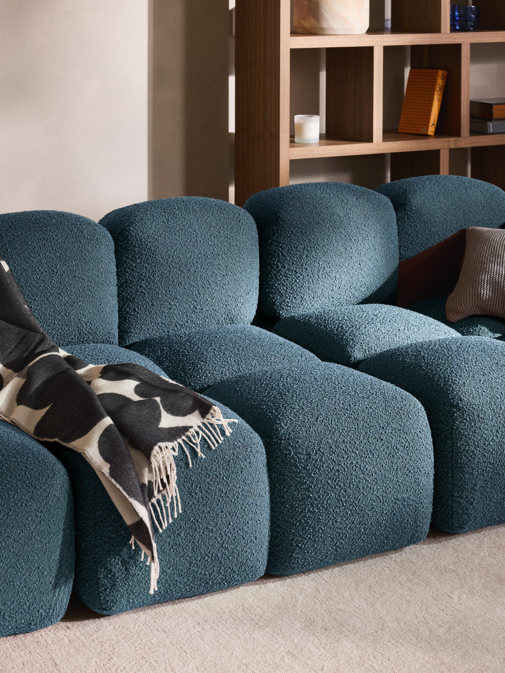 Tayla Bouclé Modular Sofa (4-seater)