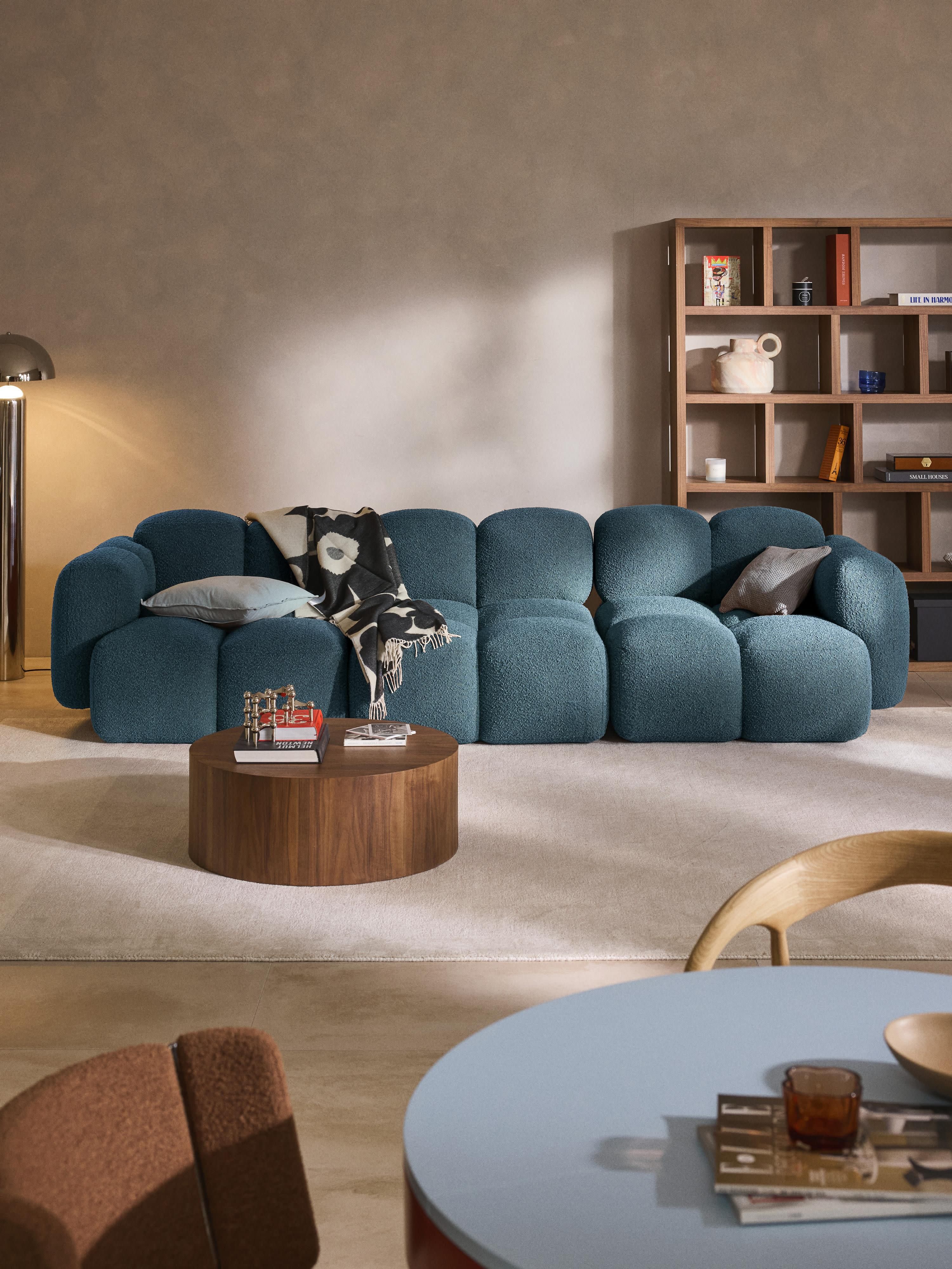 Tayla Bouclé Modular Sofa (4-seater)