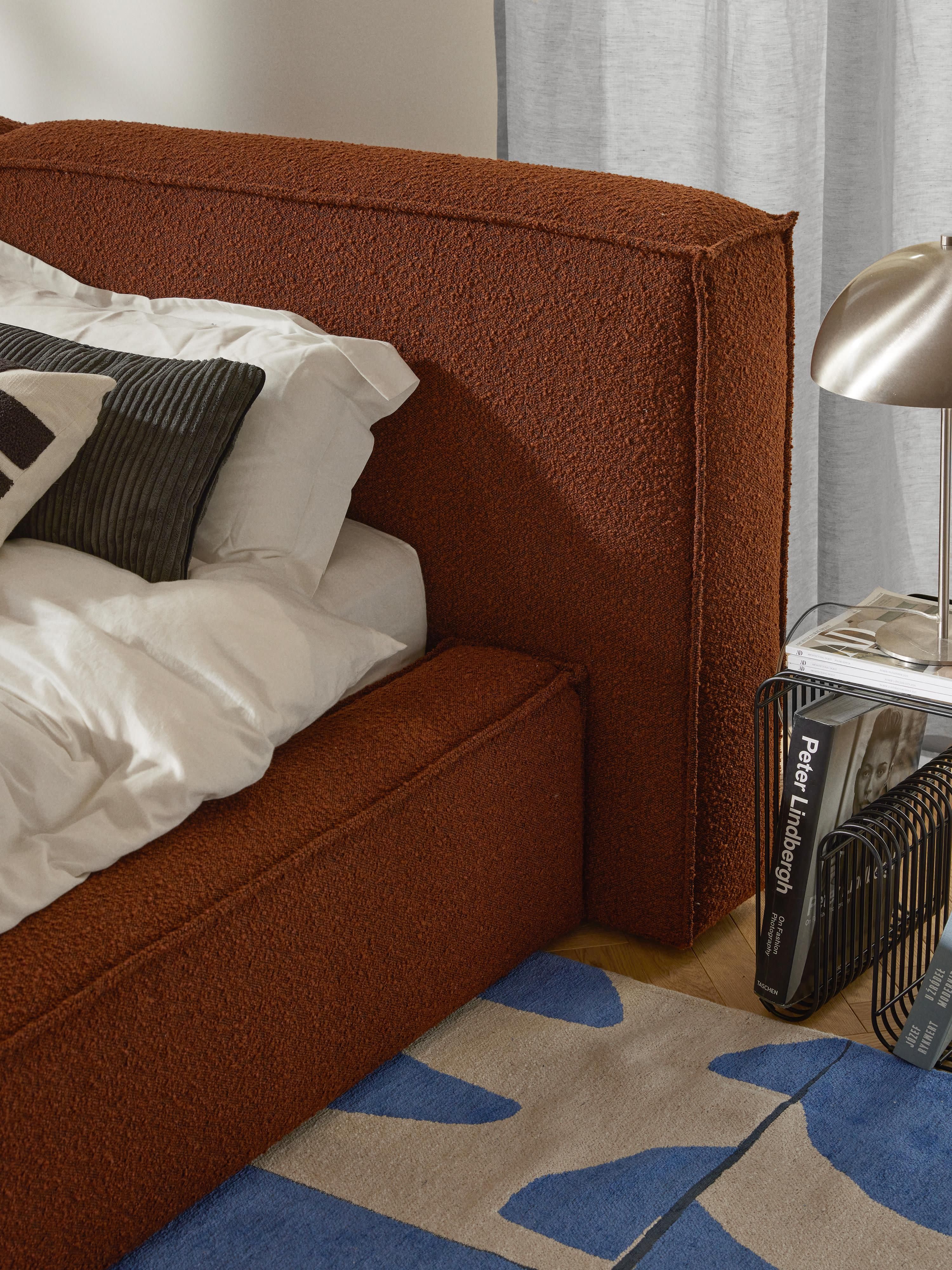 Lennon Upholstered Bouclé Bed