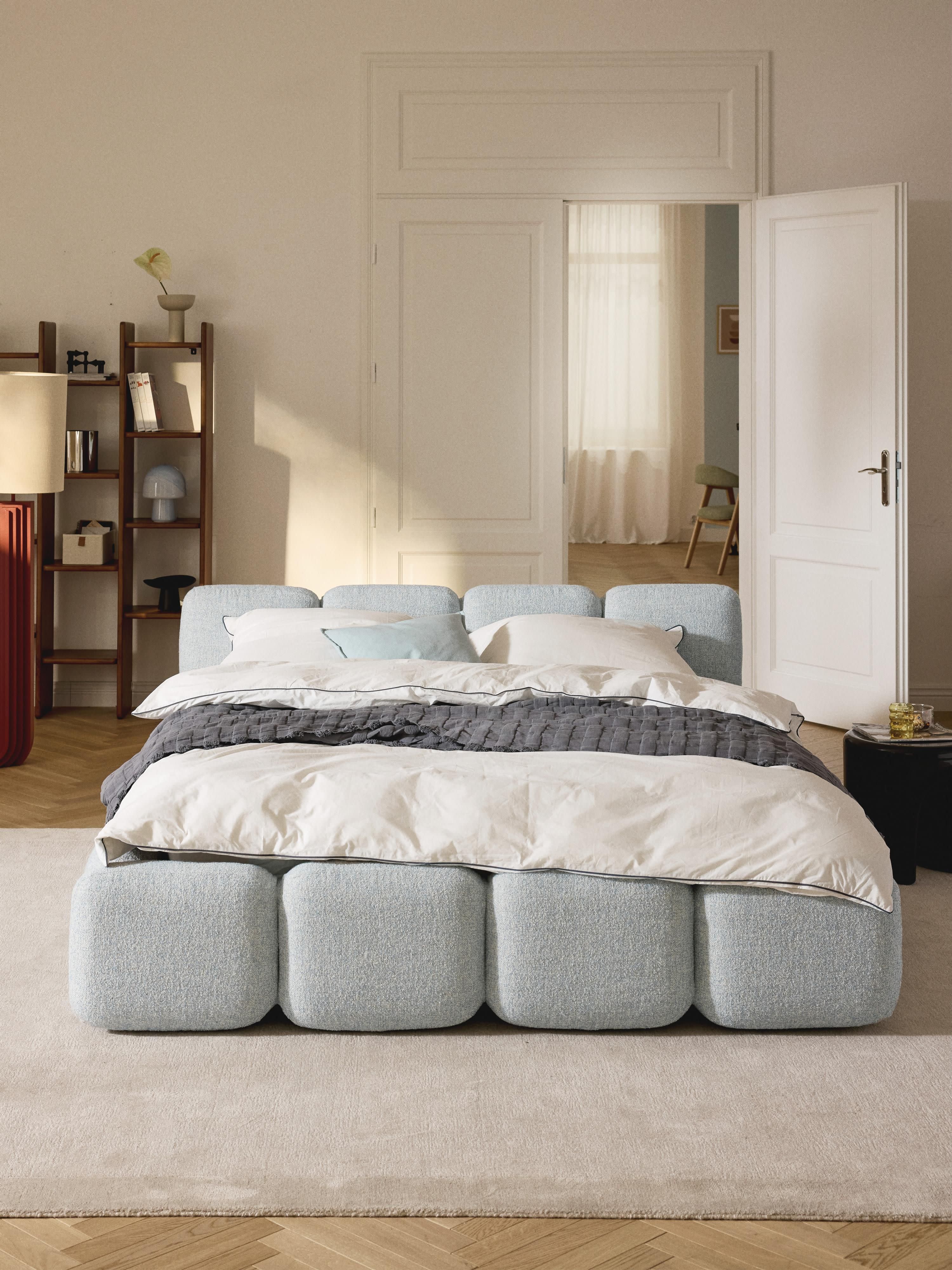 Tayla Upholstered Bouclé Bed