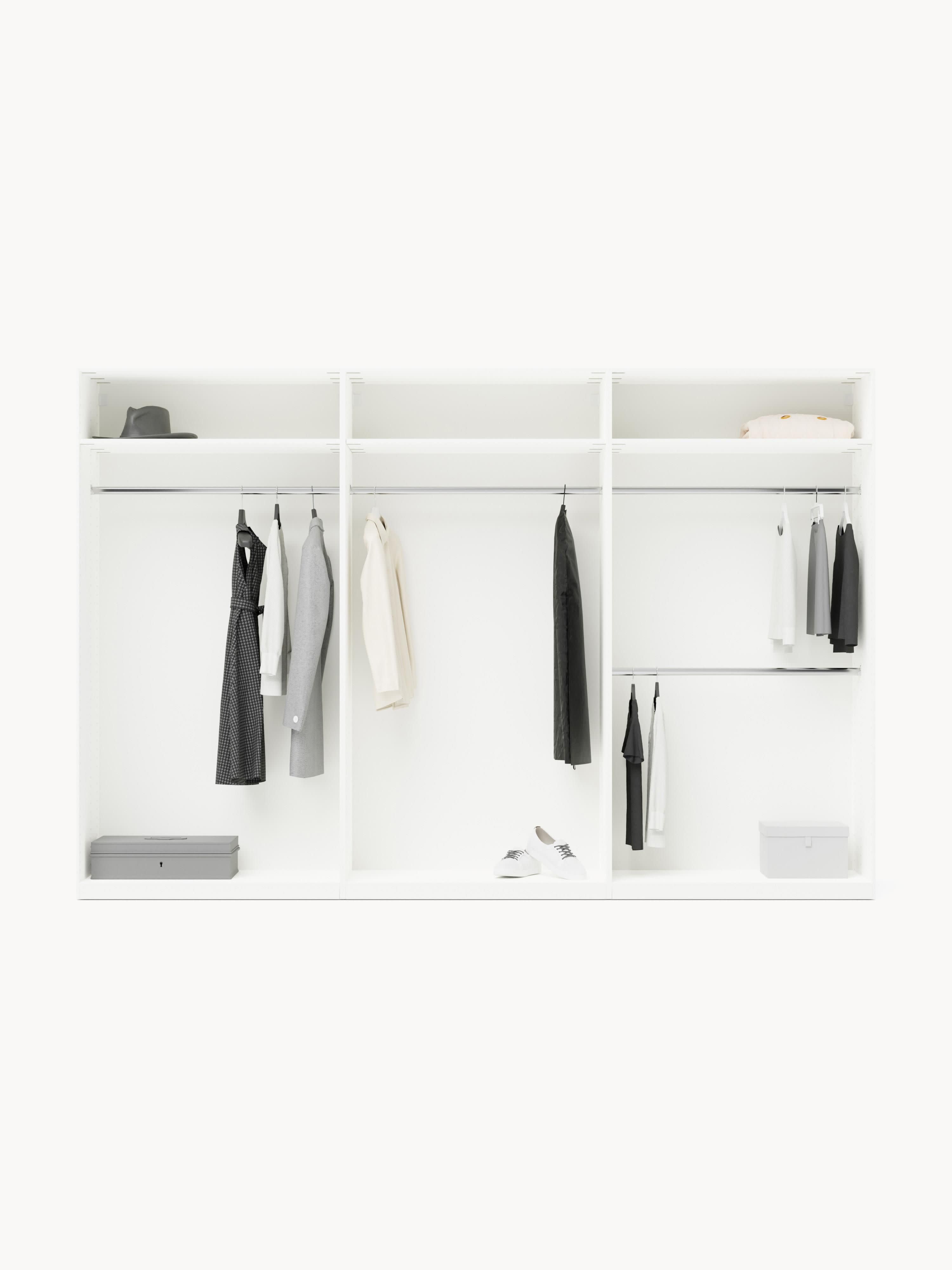 Charlotte Modular Hinged Door Wardrobe, 300 cm Wide, in various sizes