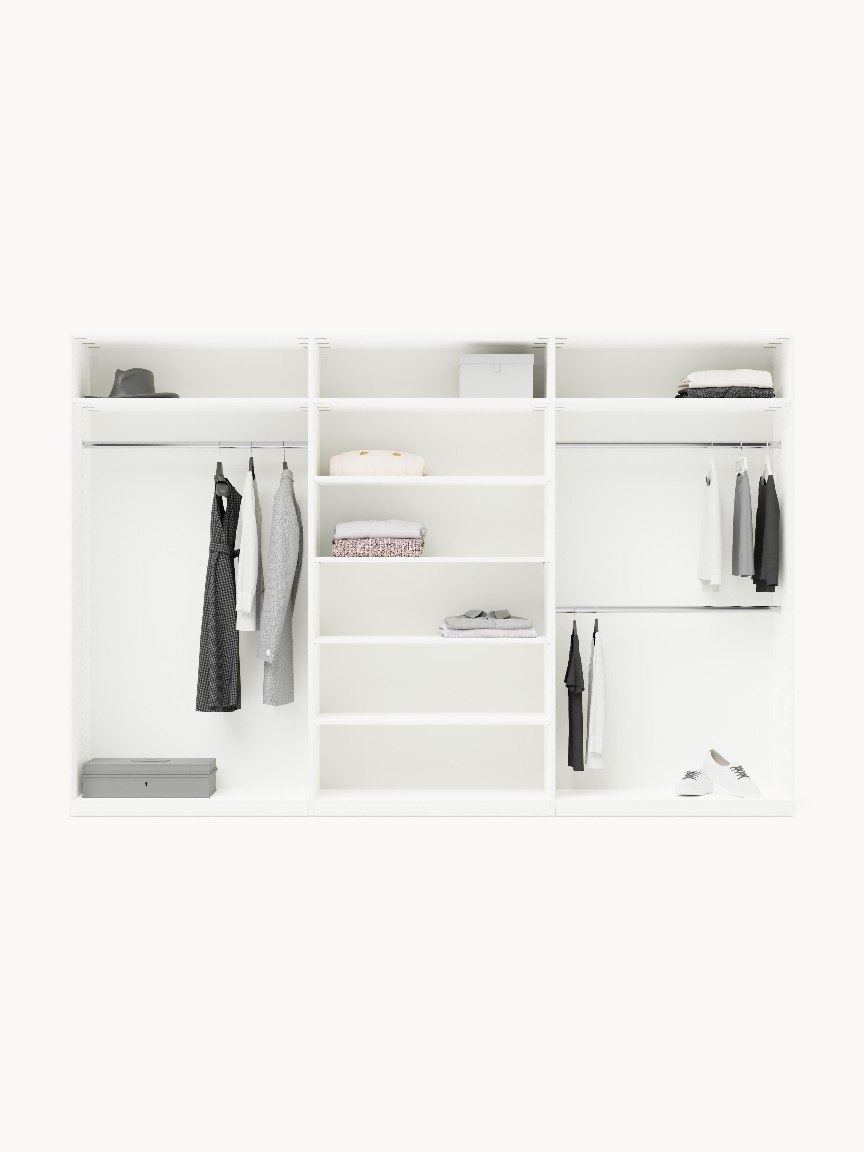 Charlotte Modular Hinged Door Wardrobe, 300 cm Wide, in various sizes