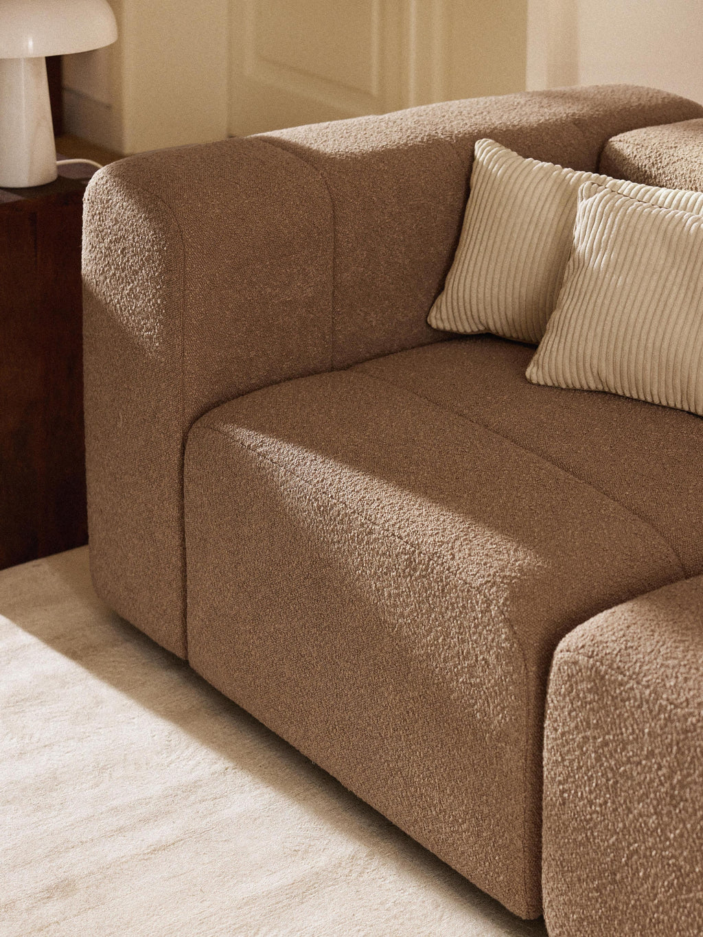 Lena Bouclé Modular Sofa (4-seater)