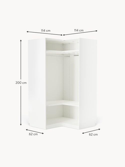 Charlotte Modular Corner Wardrobe, 115 cm Wide