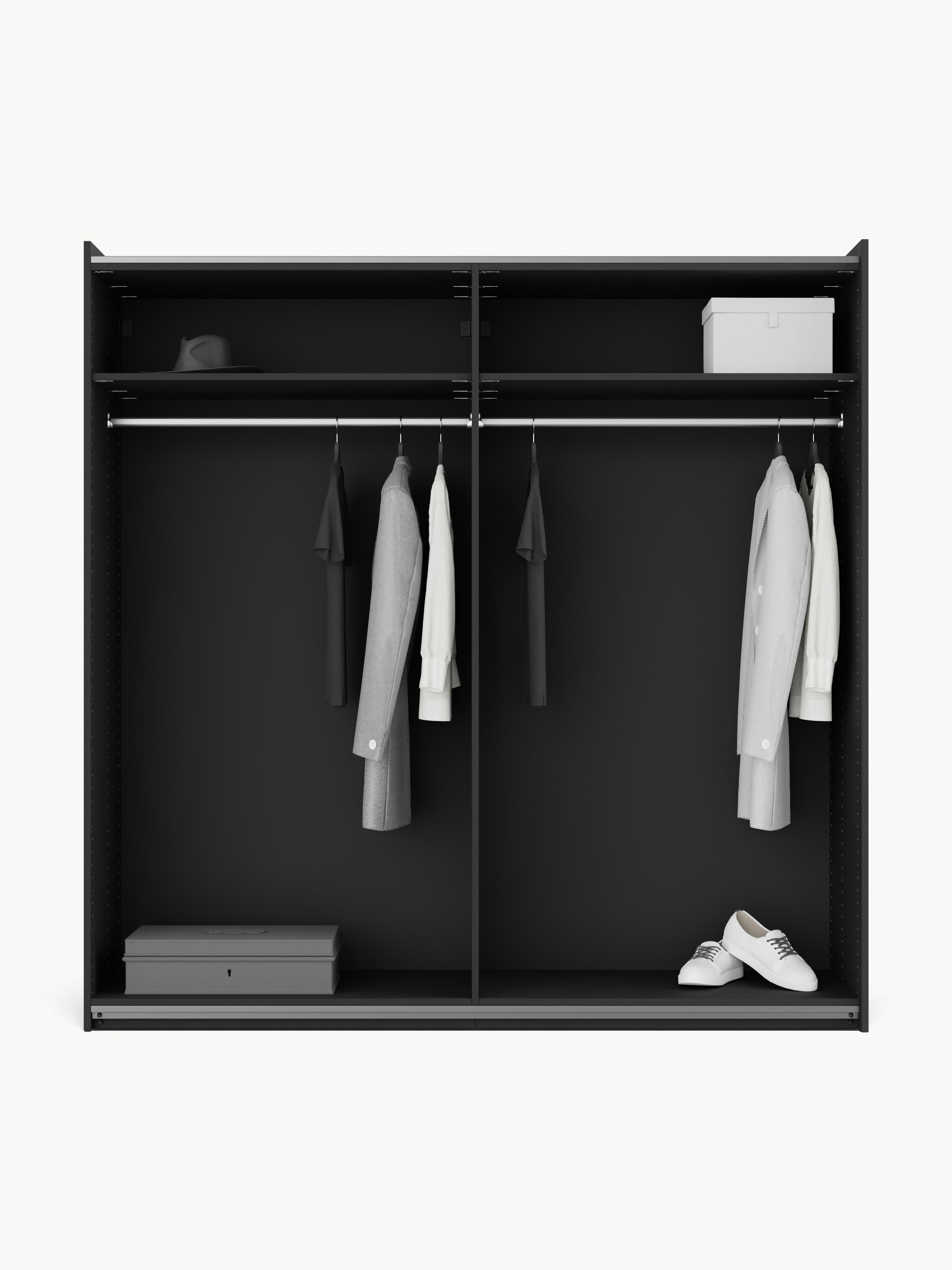 Simone Modular Sliding Door Wardrobe, 200 cm Wide, in various sizes