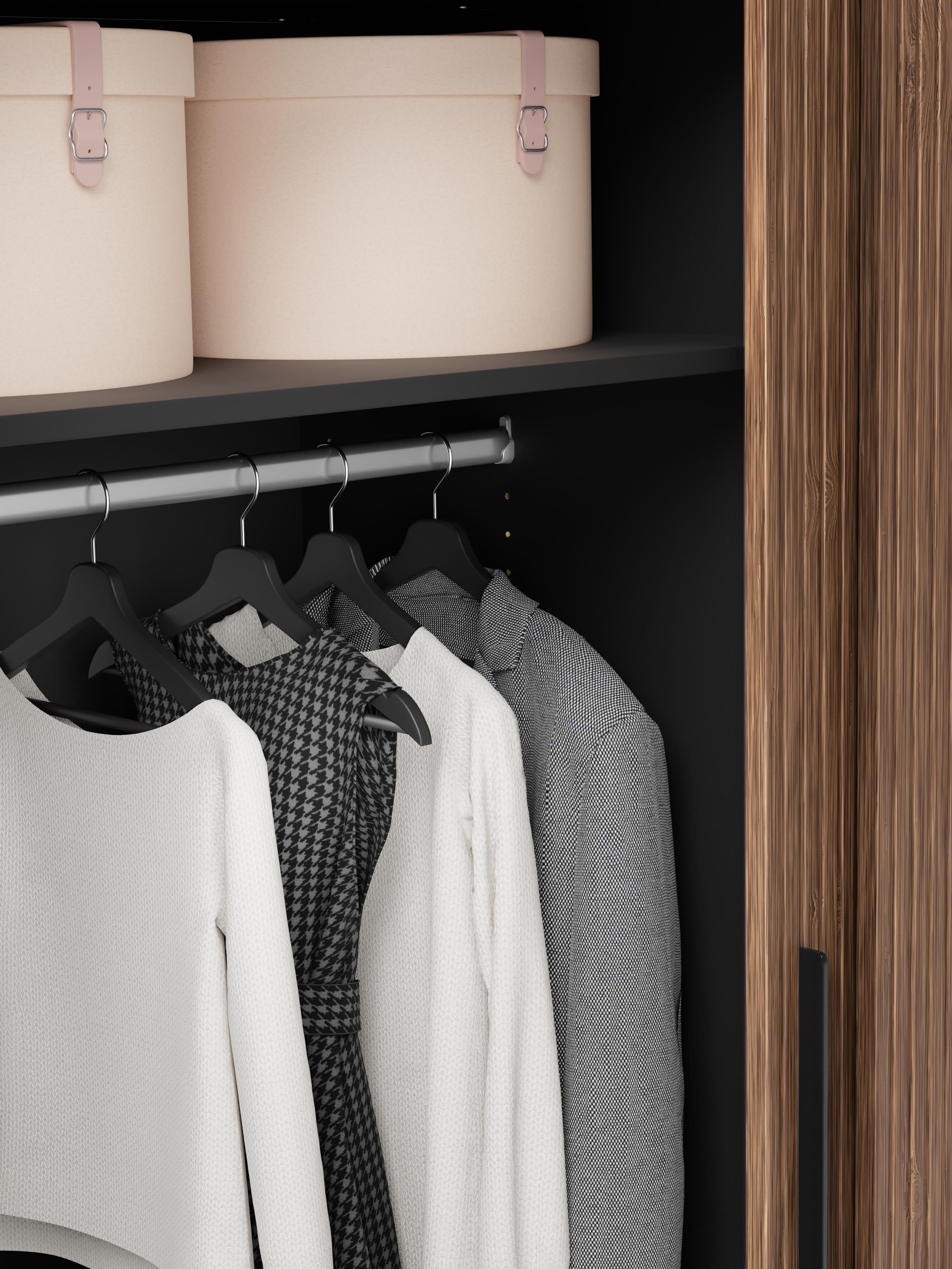 Simone Modular Sliding Door Wardrobe, 200 cm Wide, in various sizes