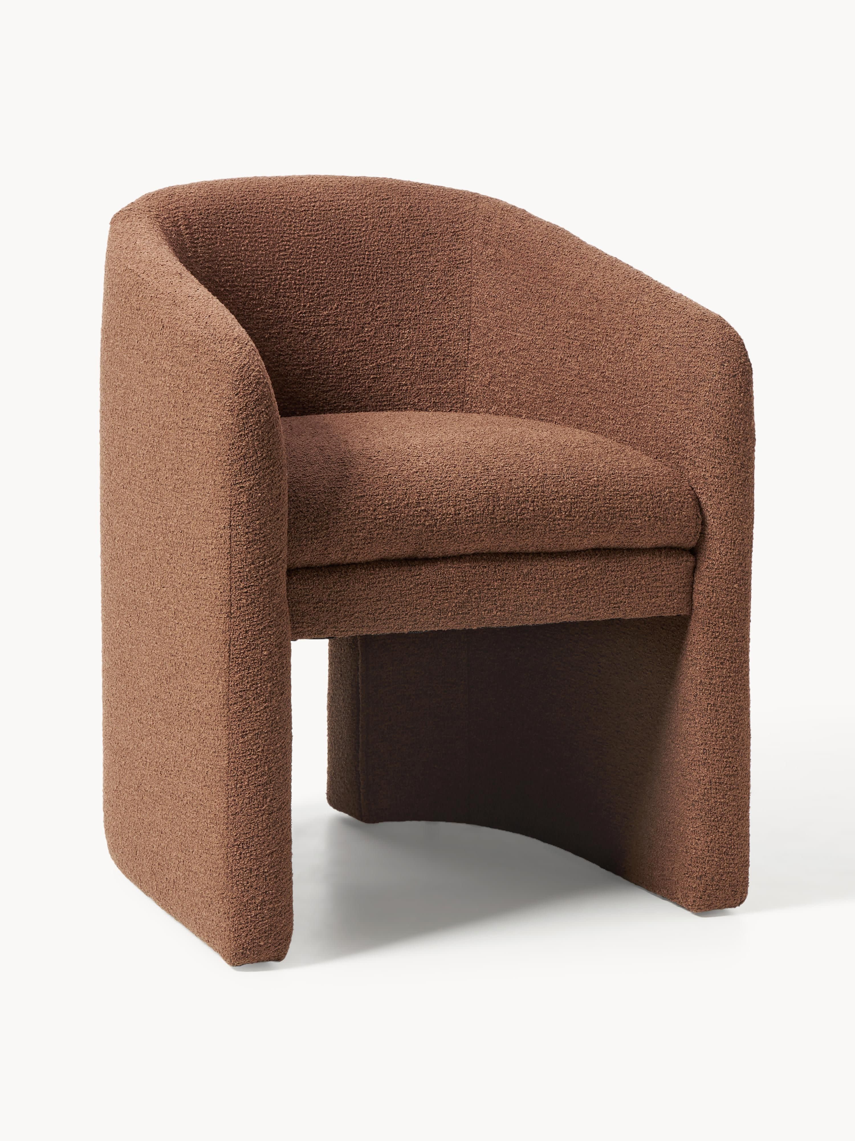 Gallery image 1 - Bouclé Dining Chair Mairo with Armrests
