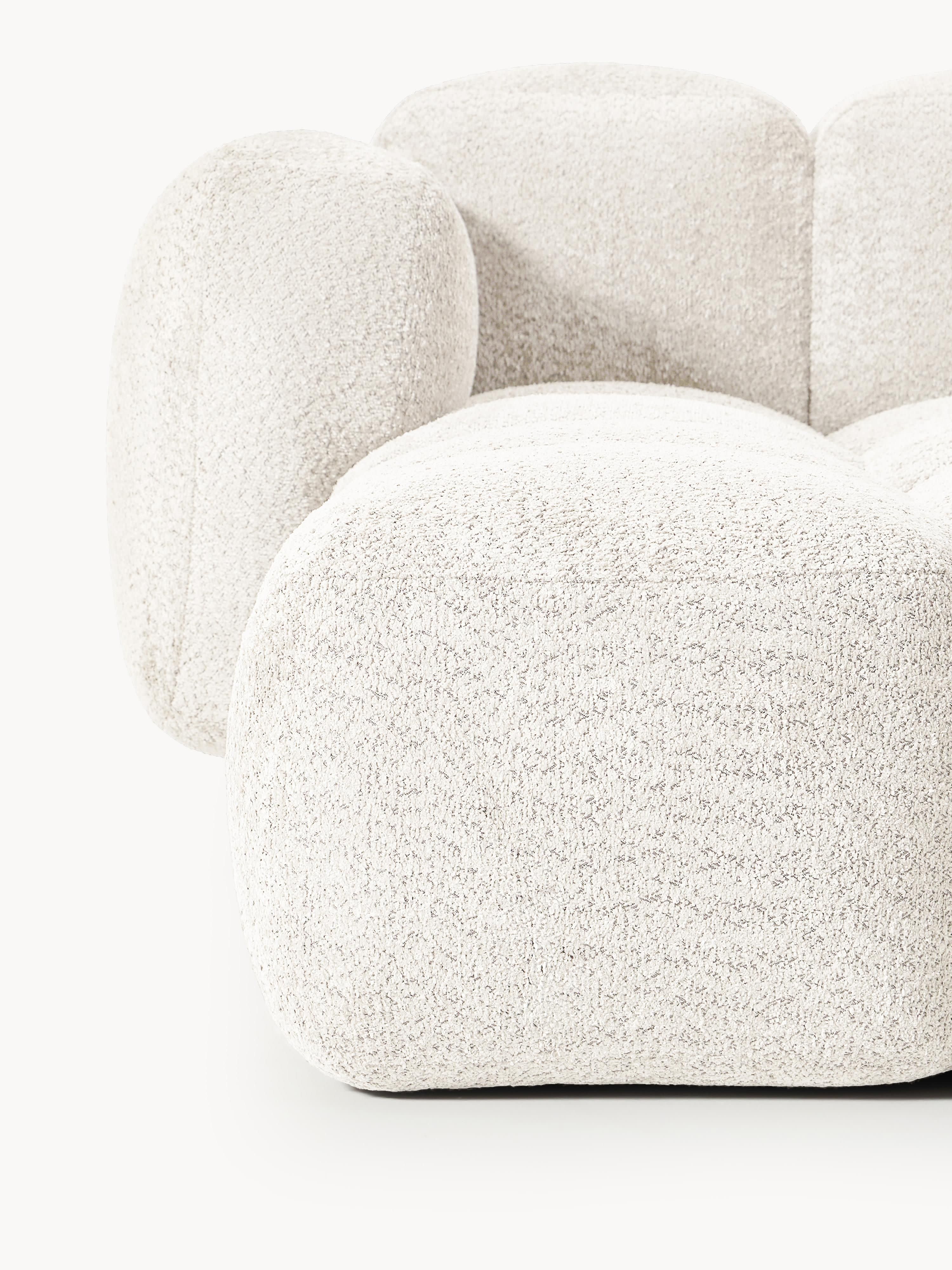 Tayla Modular Teddy-Bouclé Sofa (2-seater) with Ottoman (left/right)