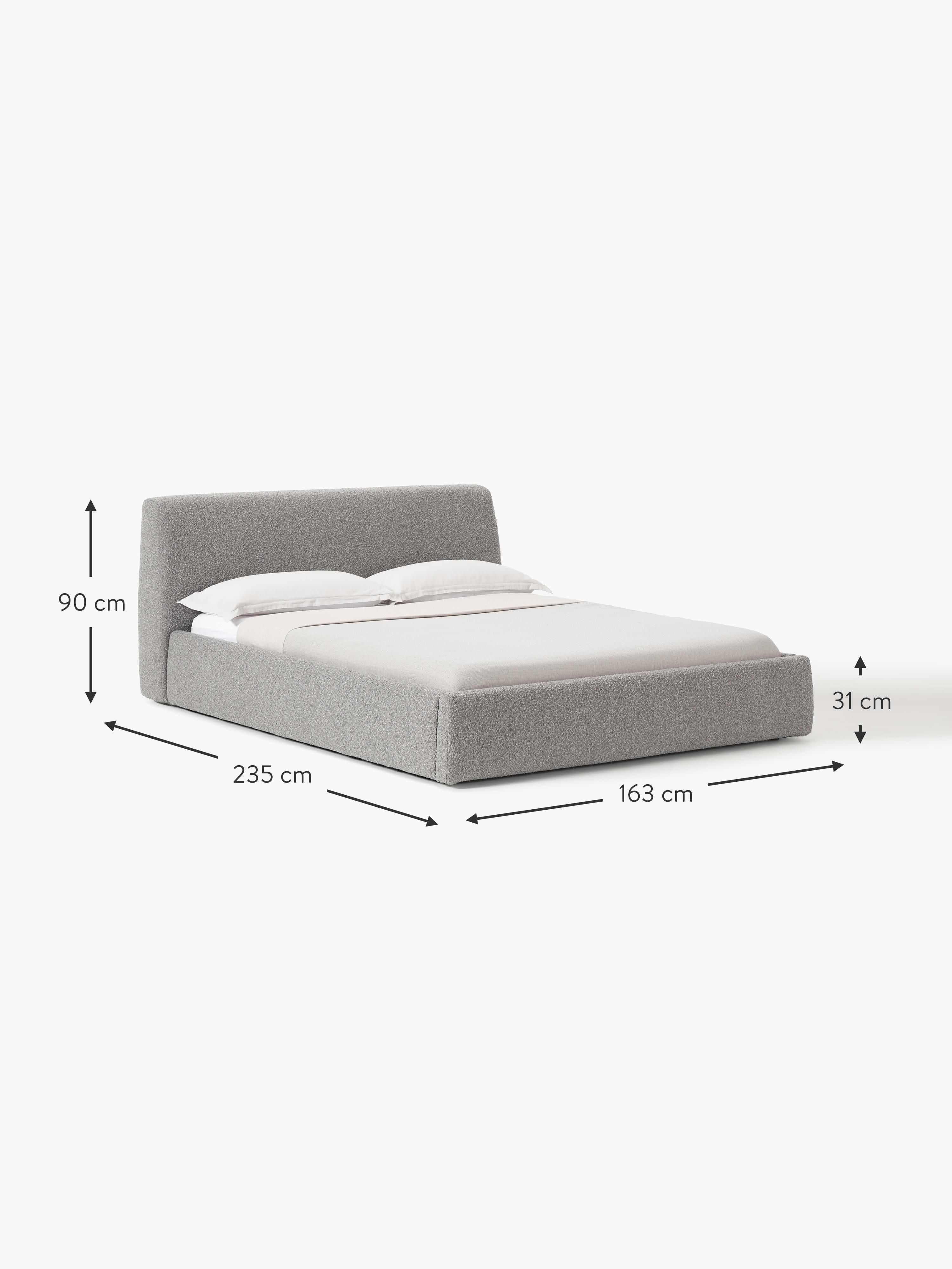 Cloud Upholstered Bouclé Bed