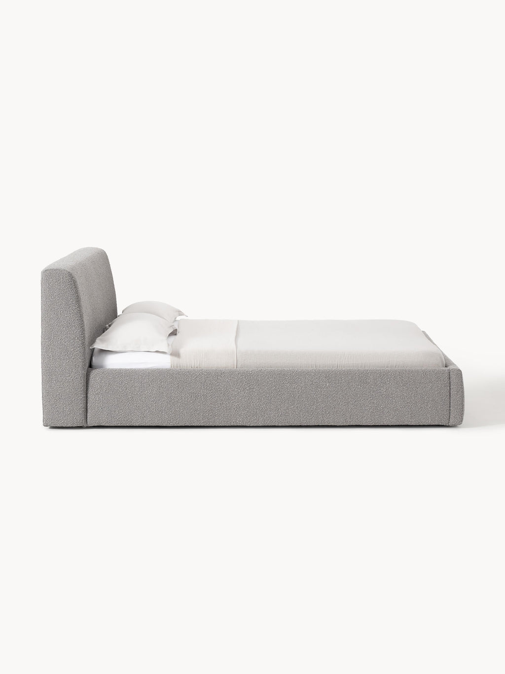 Cloud Upholstered Bouclé Bed